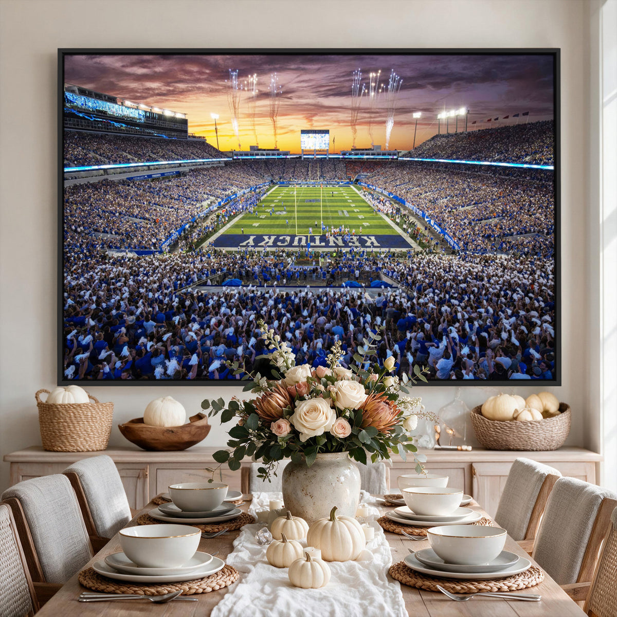 78524-MGV-CV-36X24 - Kroger Field Wall Art Print, Kentucky Stadium Wall Art