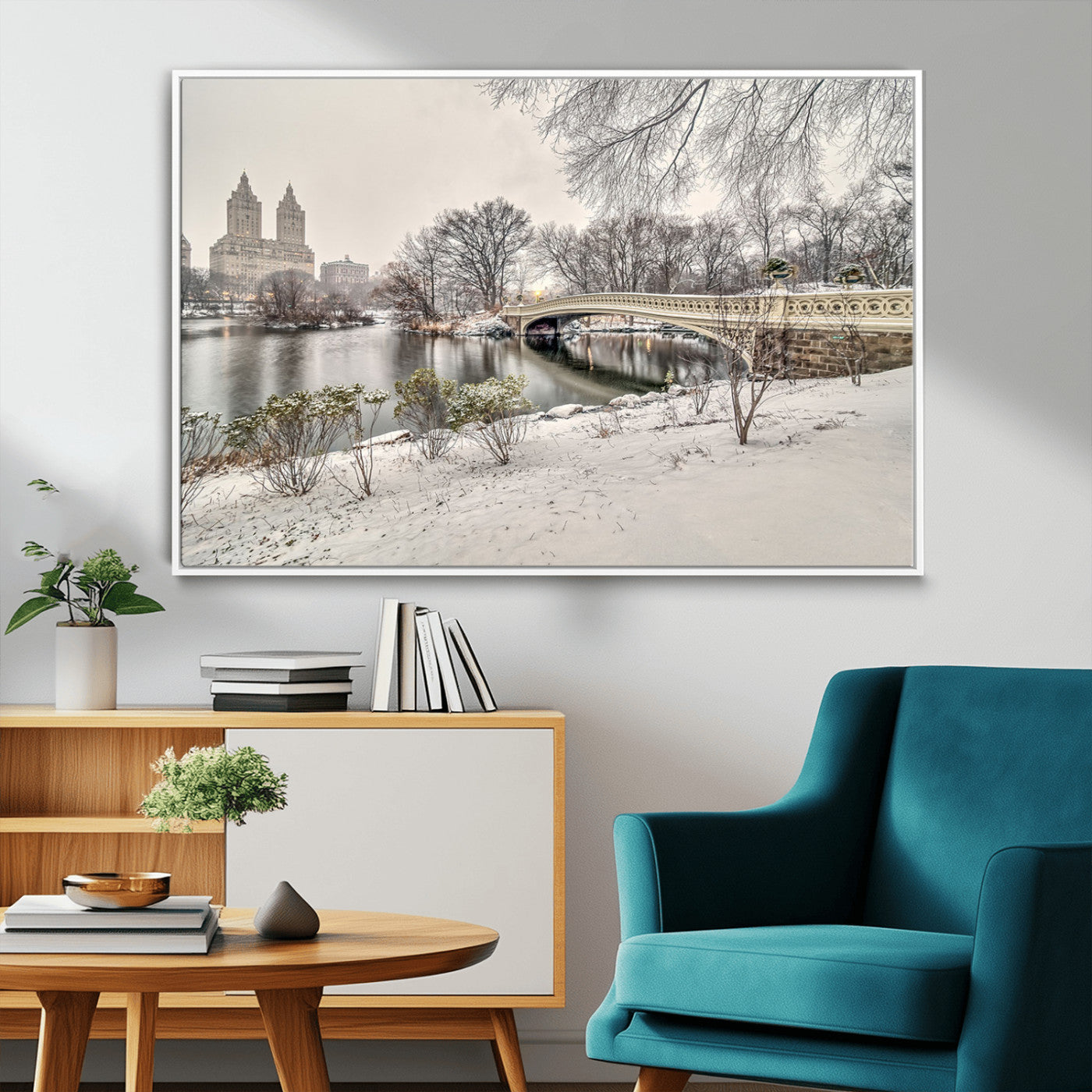 MGV-FC-36X24 - The Bow Bridge in Central Park Canvas, The Bow Bridge Canvas Print