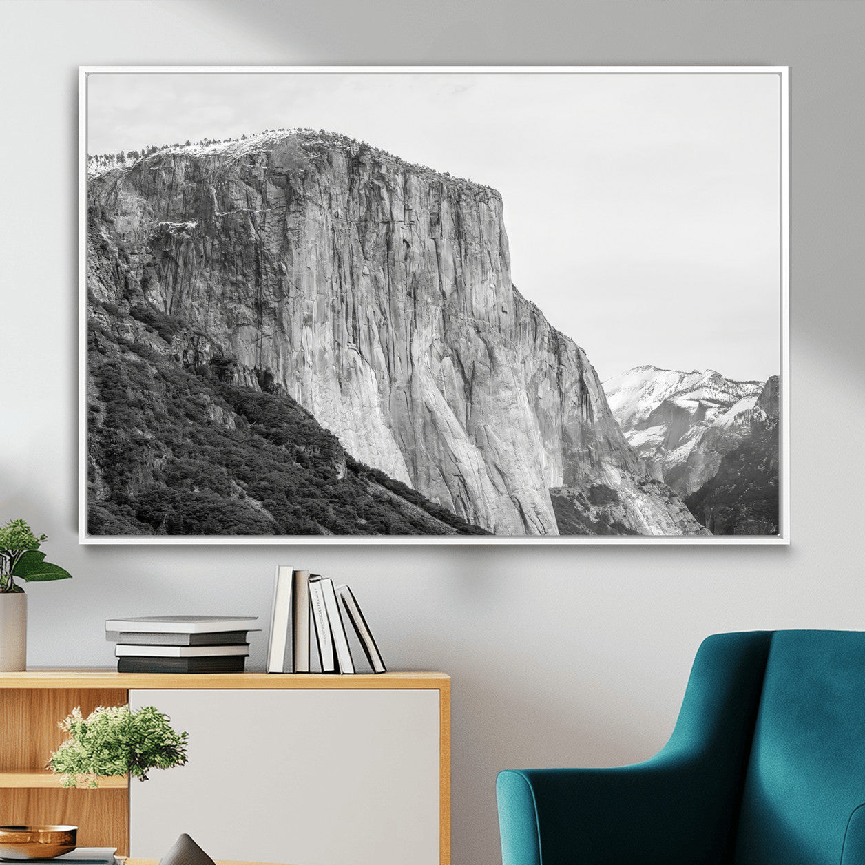 39393420-MGV-CV-36X24 - El Capitan Yosemite Mountain Wall Art – Yosemite Cliff Canvas Print, Rugged Terrain and Timeless Wilderness Decor for Office, Living Room or Cabin