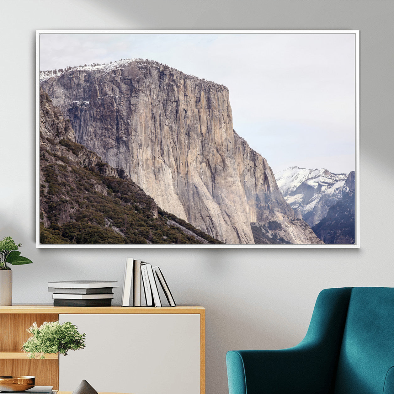 74506434-MGV-CV-36X24 - El Capitan Yosemite Mountain Wall Art – Yosemite Cliff Canvas Print, Rugged Terrain and Timeless Wilderness Decor for Office, Living Room or Cabin