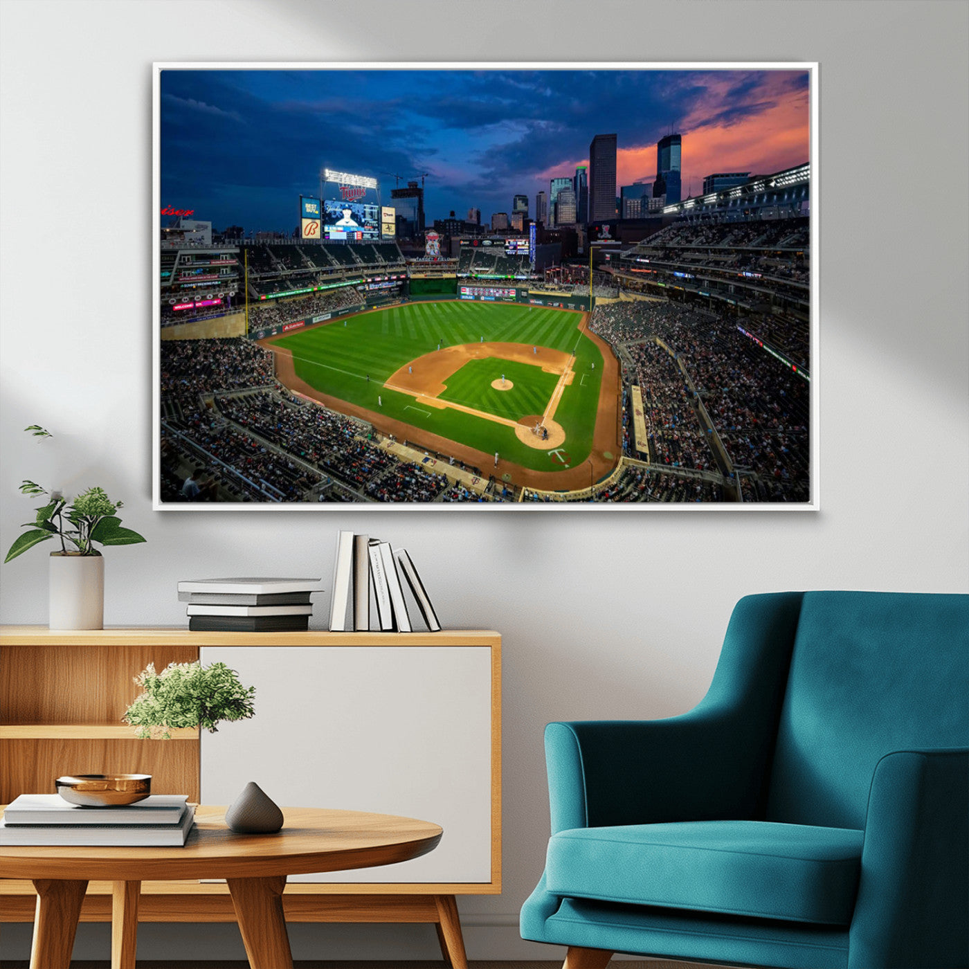 MGV-FC-36X24 - Target Field Wall Art Canvas Print, Baseball Stadium Print, Minneapolis Major League Baseball's