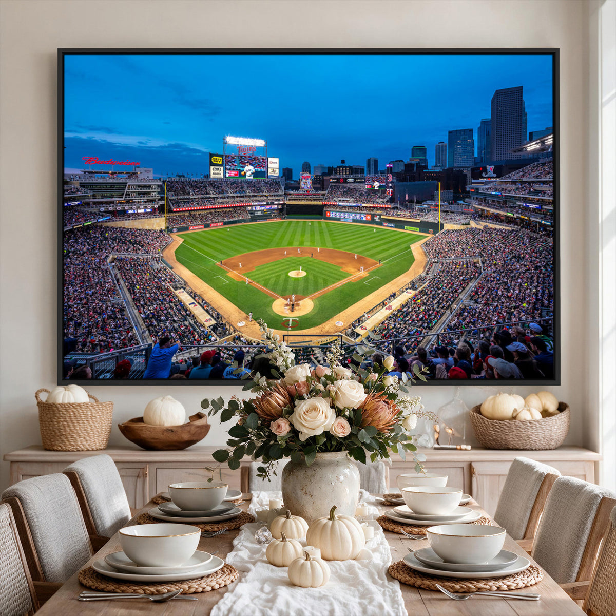 77273035-MGV-CV-36X24 - Target Field Stadium Wall Art Canvas Print, Minnesota Twins