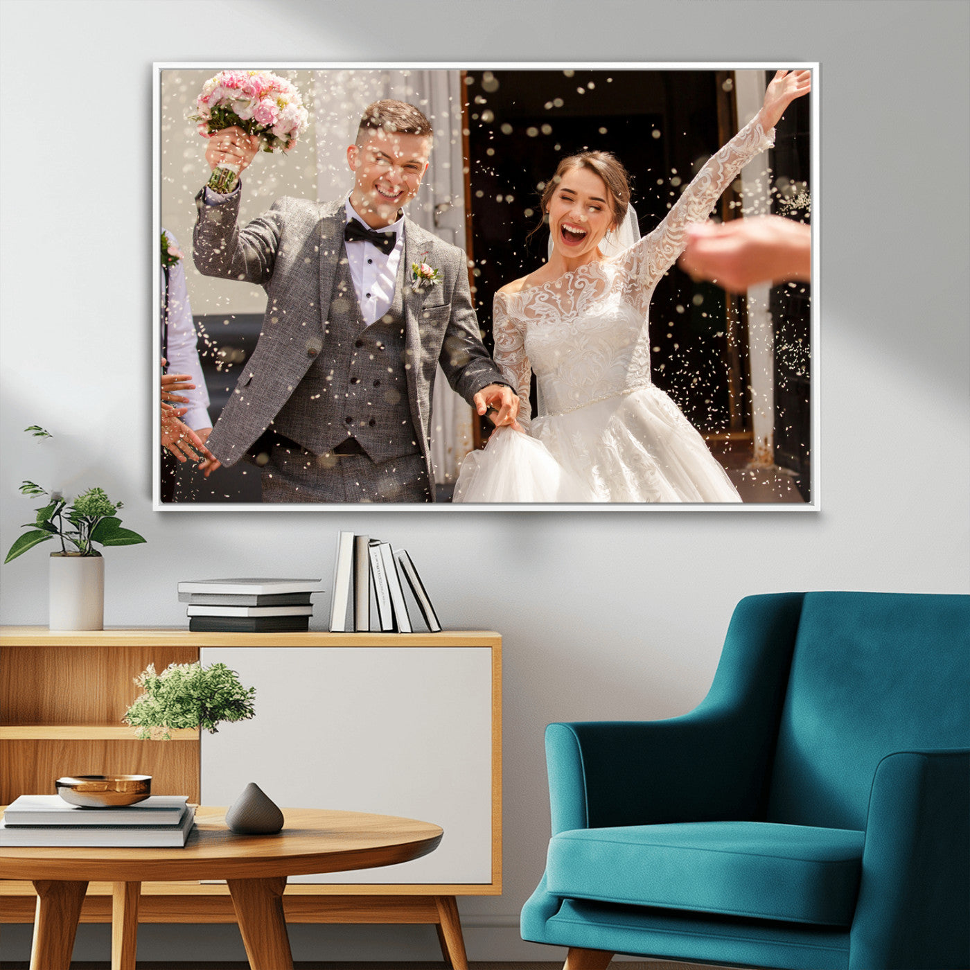 Framed Create Your Canvas Print - Personalized Wall Art for Home Decor Wall Art Print, Create Your Own Photo Canvas Print