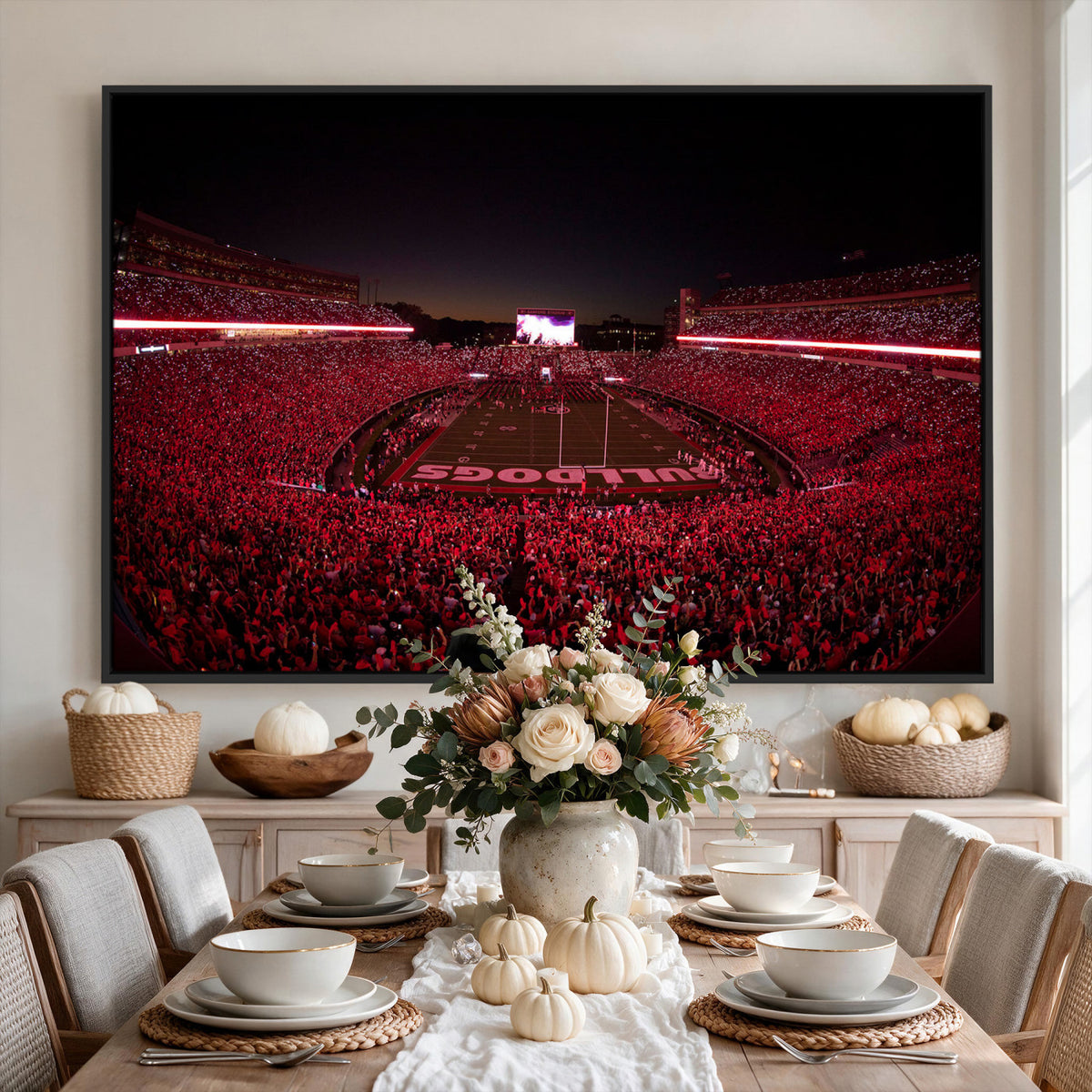 38331045-MGV-CV-36X24 - Dooley Stadium Wall Art, Sports Arena Canvas Print, Dooley Field Sanford Stadium