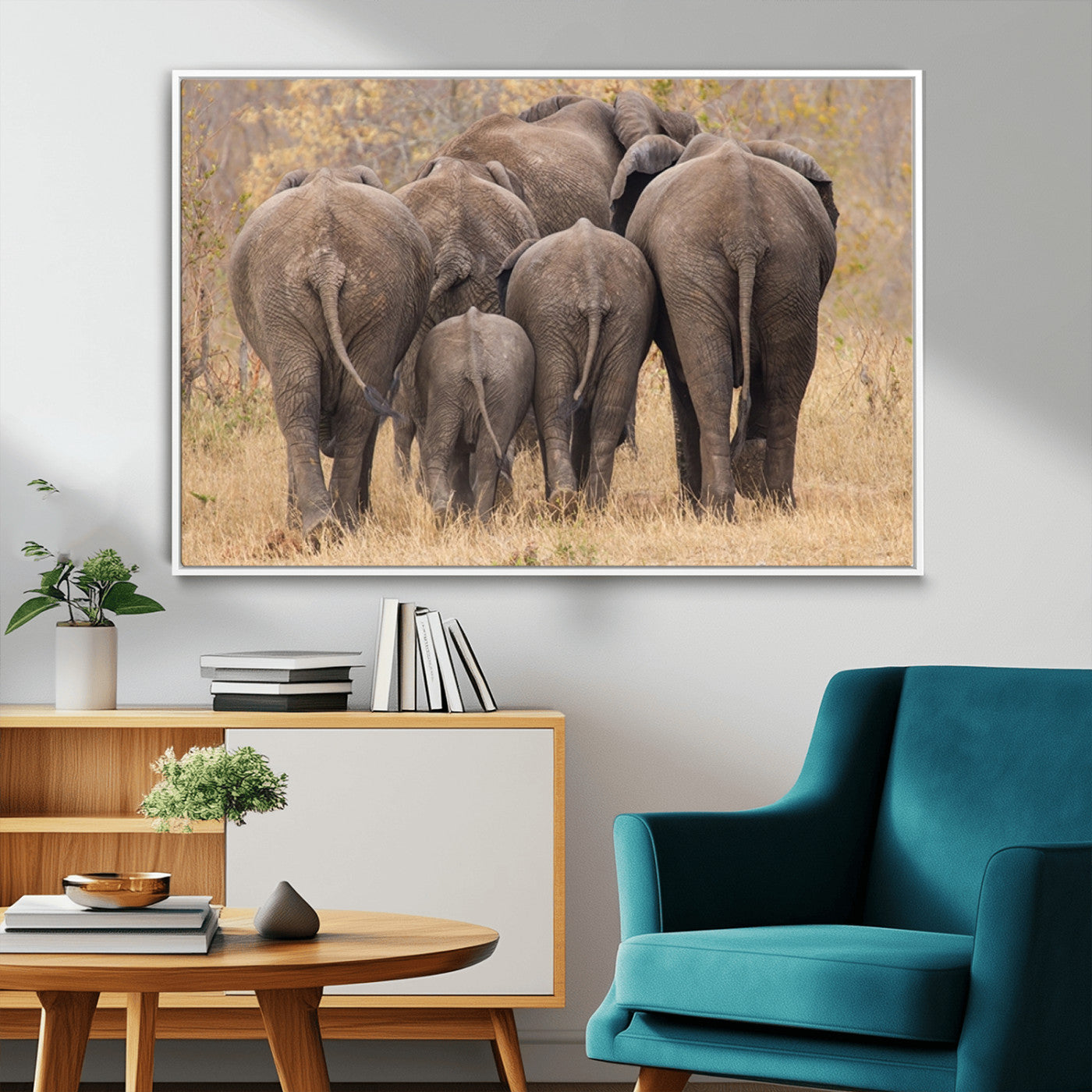 MGV-FC-36X24 - Wild Elephant Wall Art Canvas Print