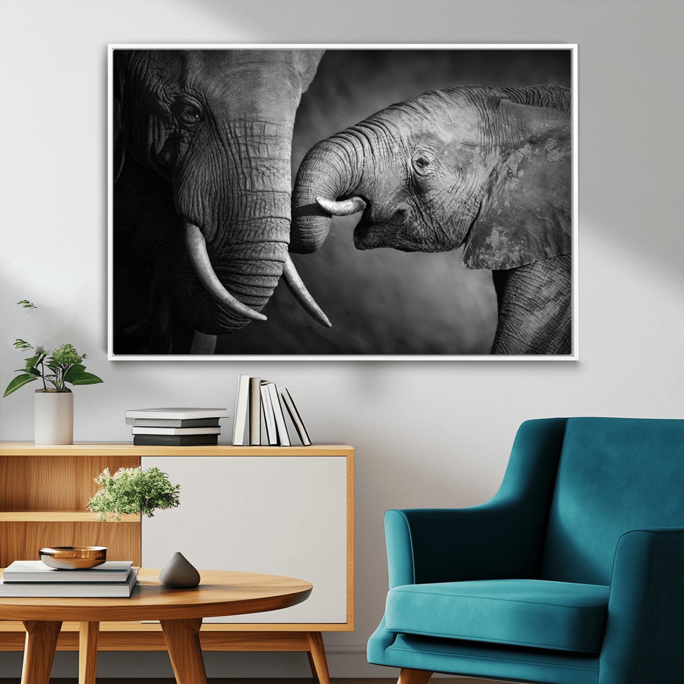 MGV-FC-36X24 - Wild Elephant Wall Art Canvas Print