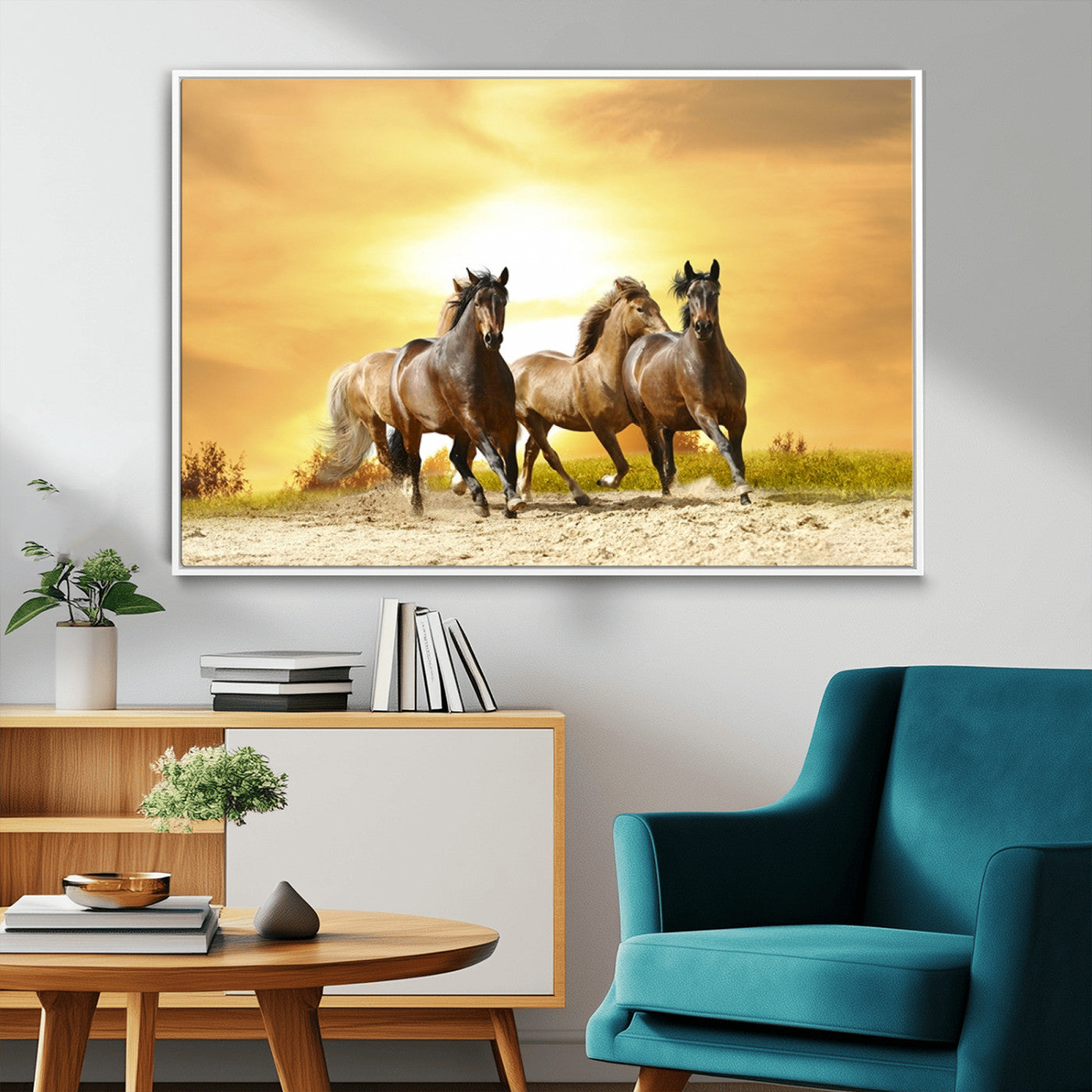MGV-FC-36X24 - Wild Horses Wall Art Canvas Print
