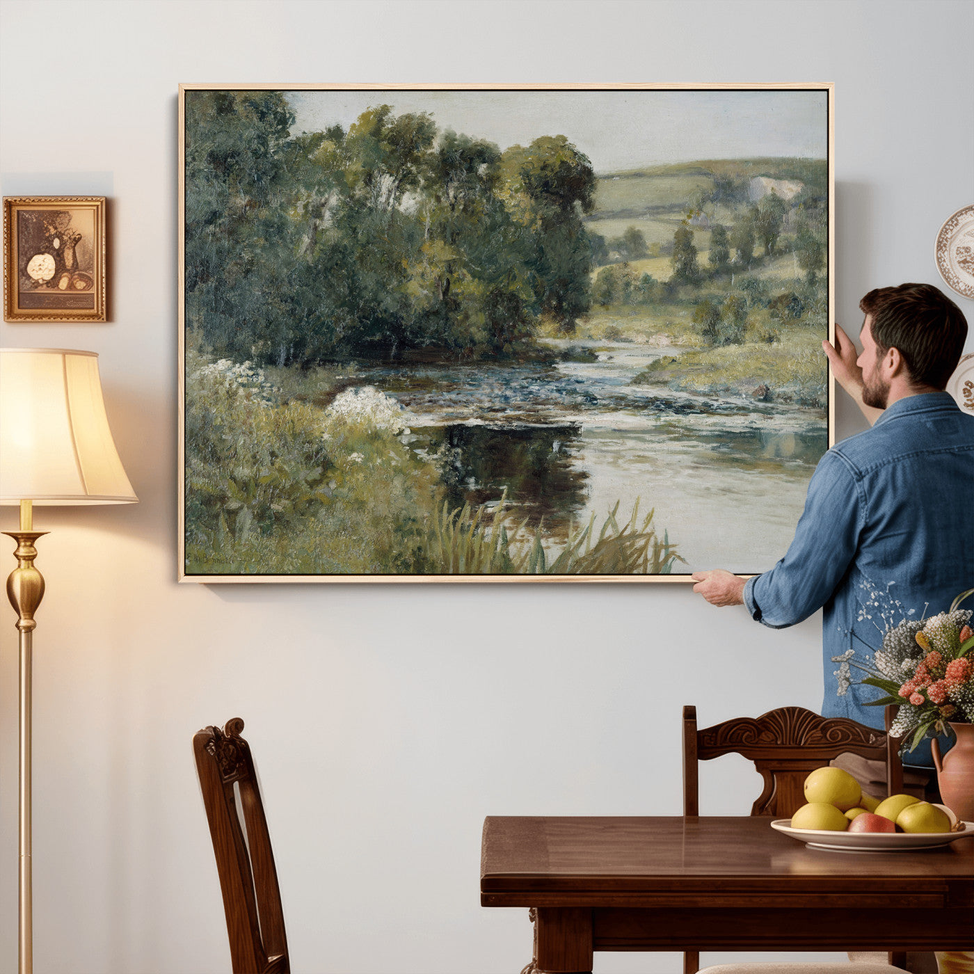 63256010-MGV-CV-36X24 - Edward Mitchell Bannister Streamside Wall Art Canvas Print