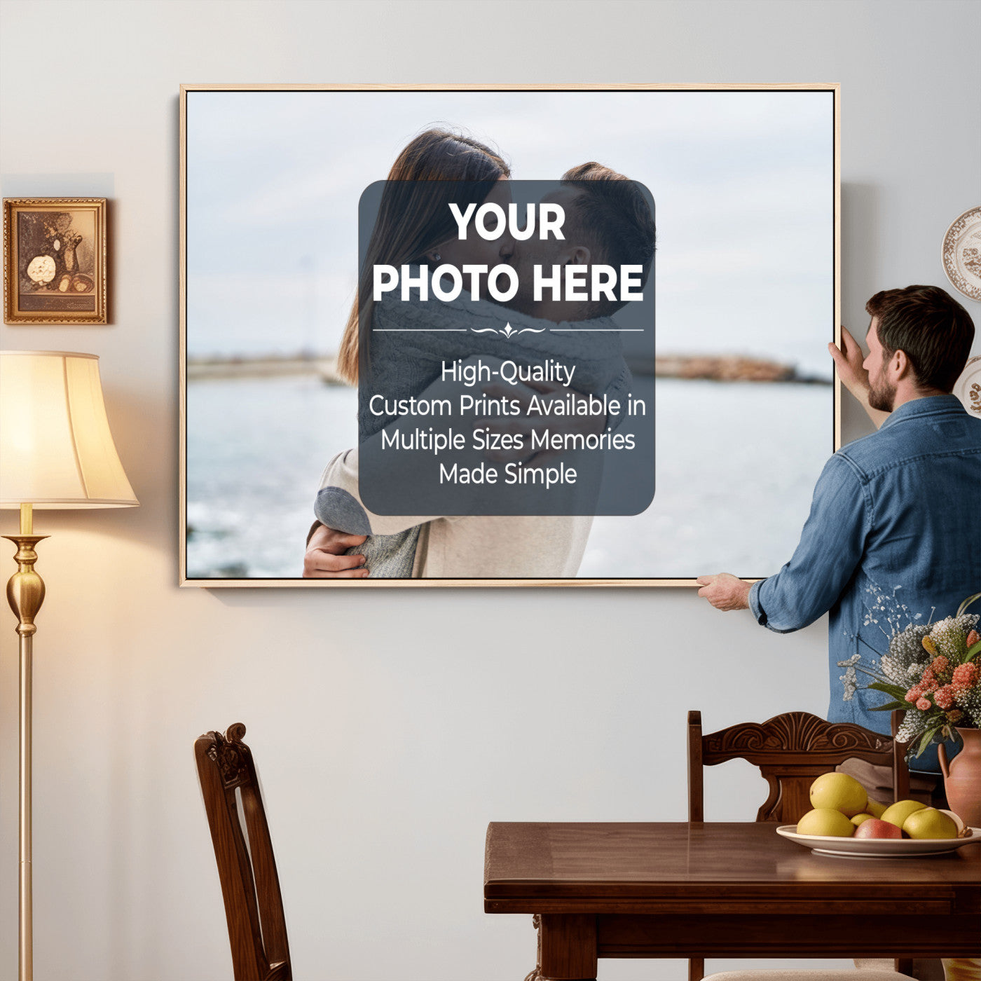 29940442-MGV-CV-36X24 - Custom Photo Canvas Print, Personalized Picture Wall Art, Your Image on Canvas, Family Portrait Gift