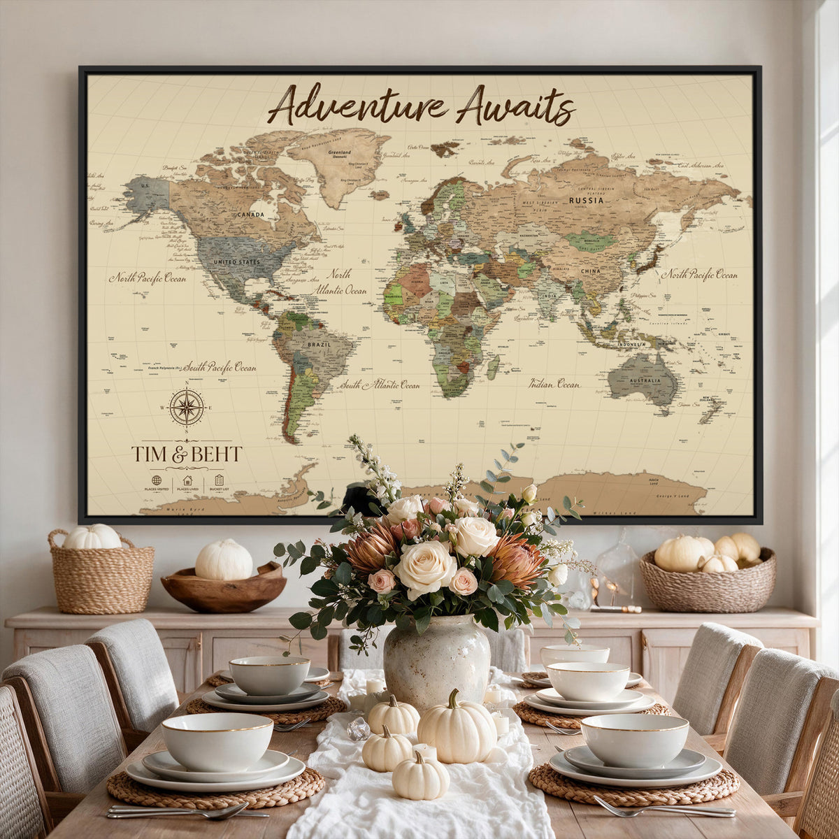 NEWMAP-22.jpgD-MGV-CV-36X24 - Personalize World Map Wall Art Canvas Print, Modern Decorative Framed Map Artwork Prints for Living Room, Office, Bedroom Wall Decor