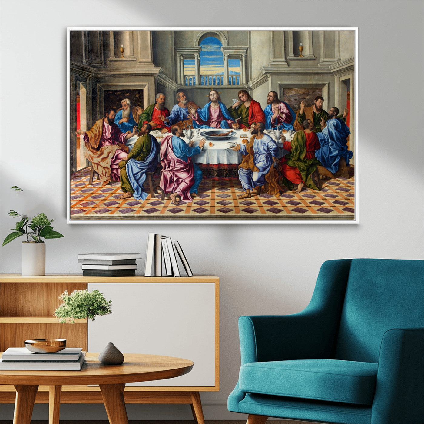 MGV-FC-36X24 - The Last Supper Multi Panel Canvas Wall Art
