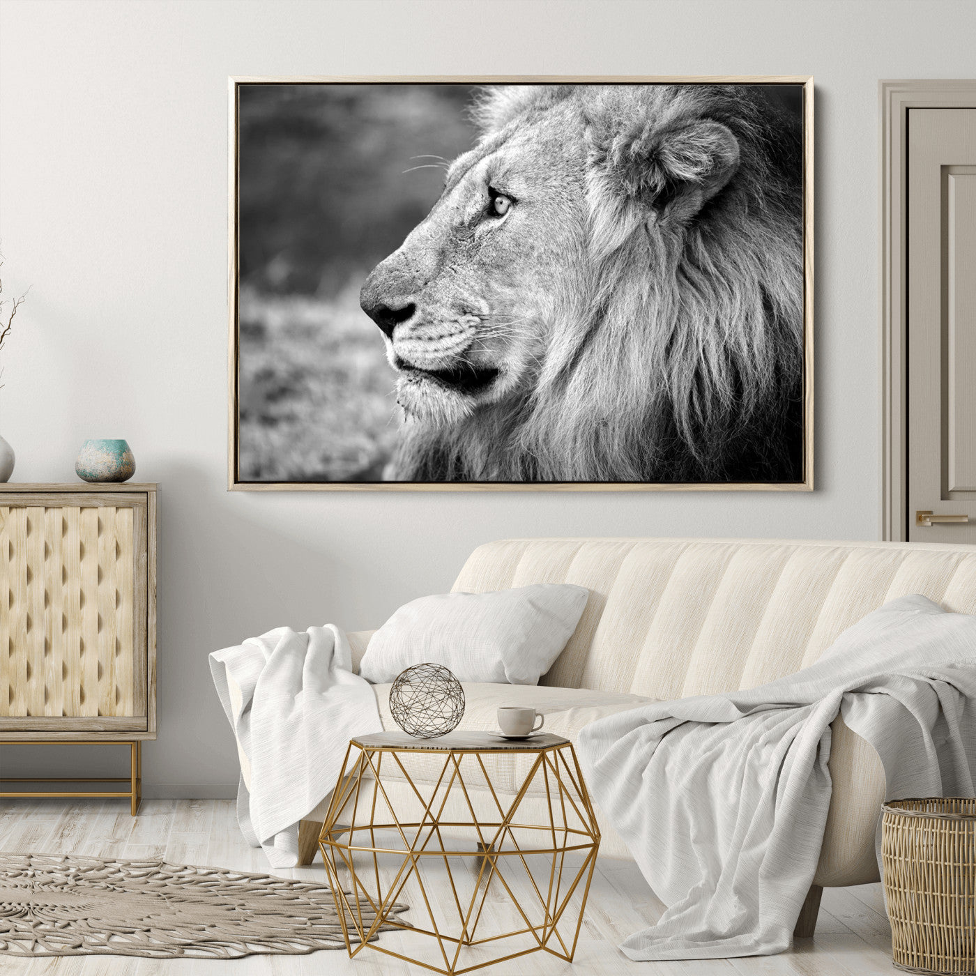 60973-MGV-CV-36X24-African Lion Wall Art Canvas Print