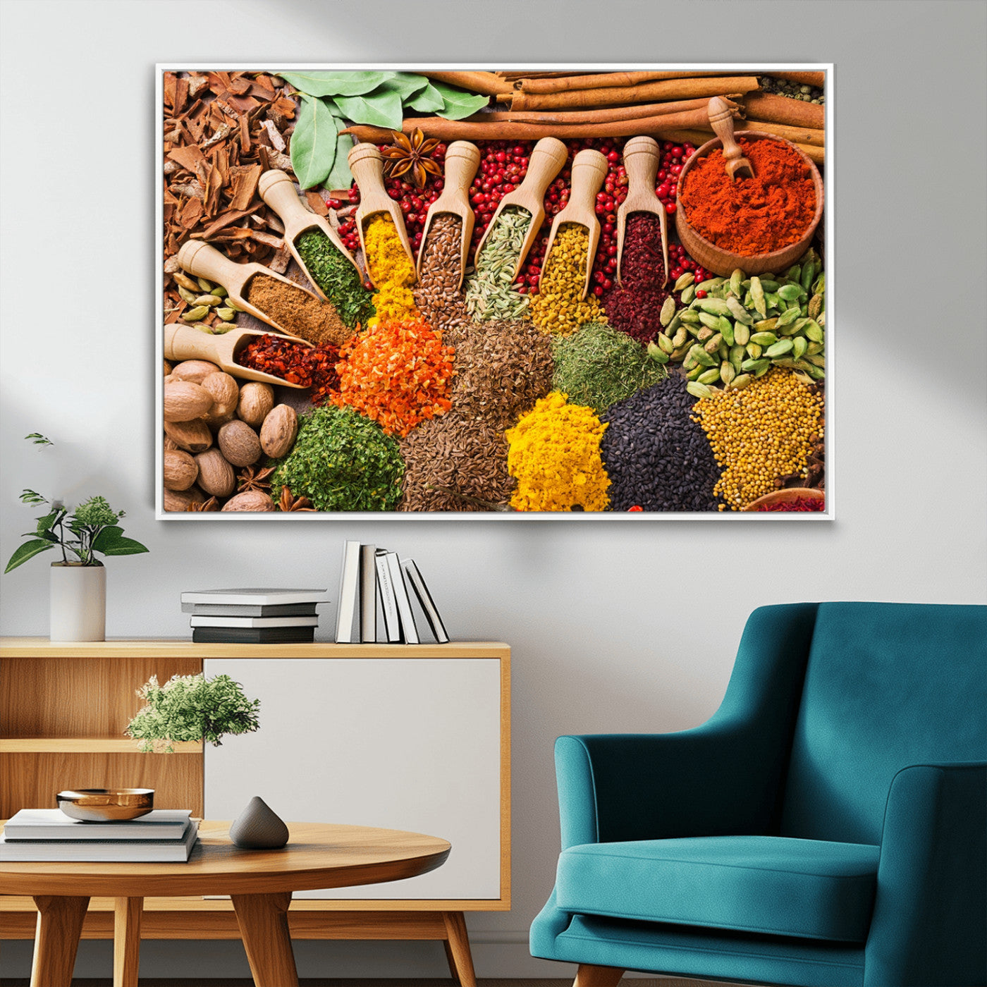 MGV-FC-36X24 - Spices Kitchen Wall Art Canvas Print