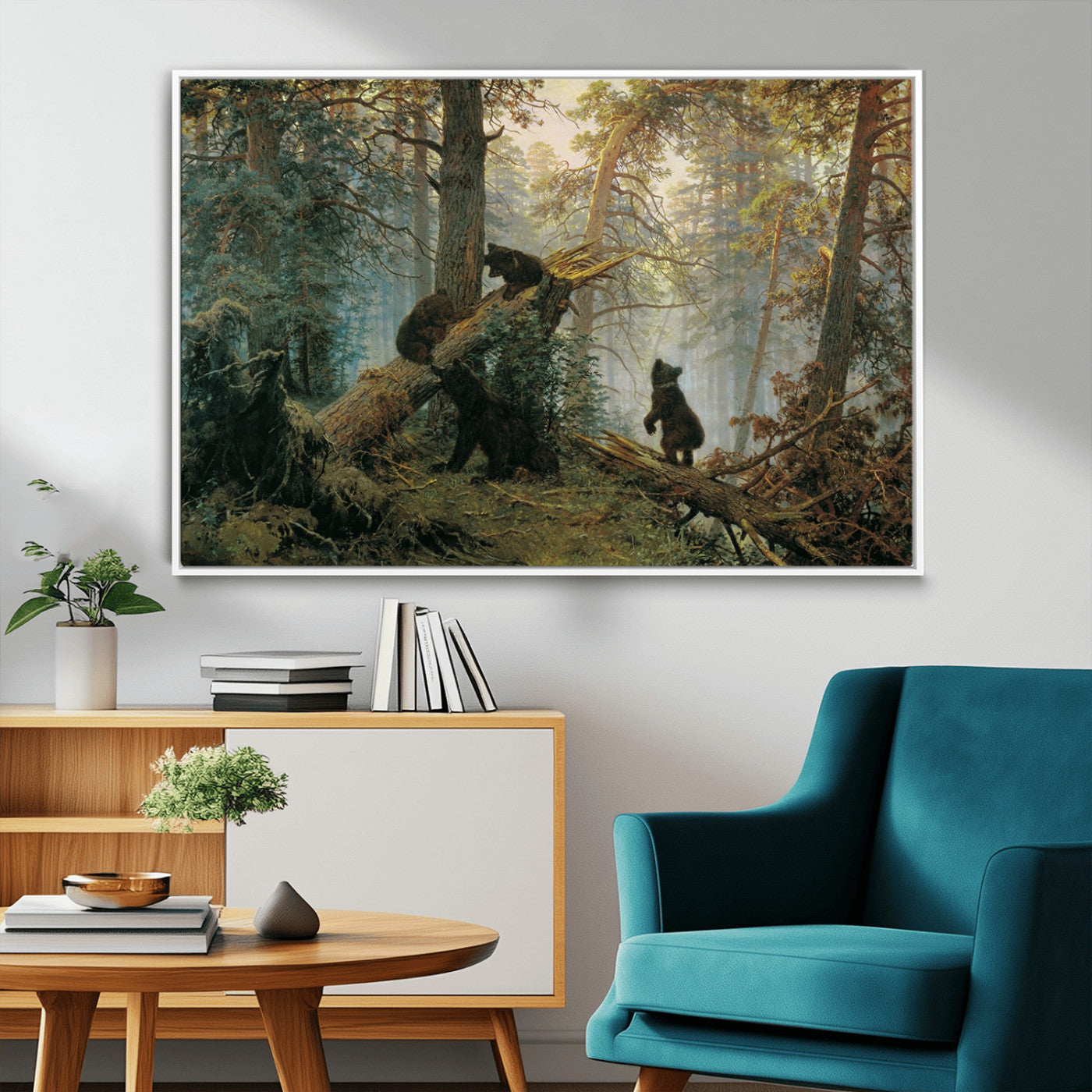MGV-FC-36X24 - Grizzly Bear Cubs Wall Art Canvas Print