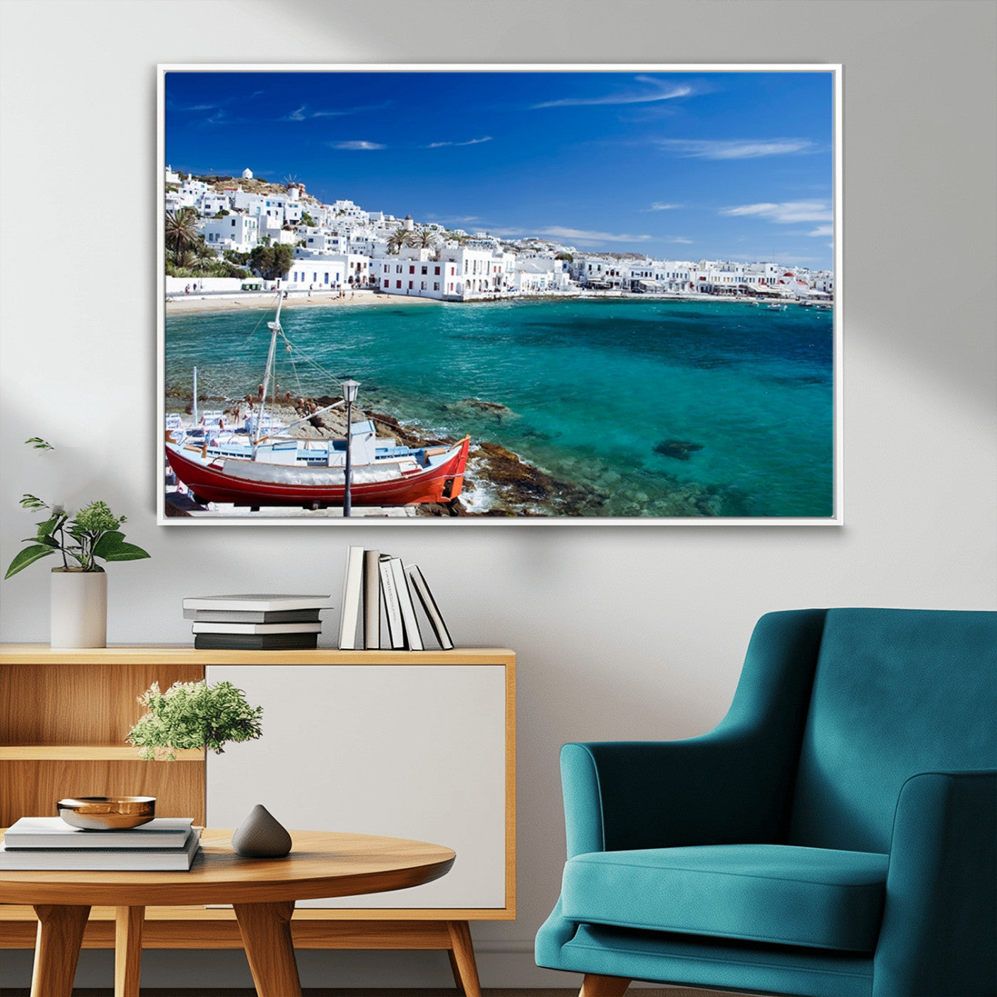 MGV-FC-36X24 - Santorini Wall Art Canvas Print