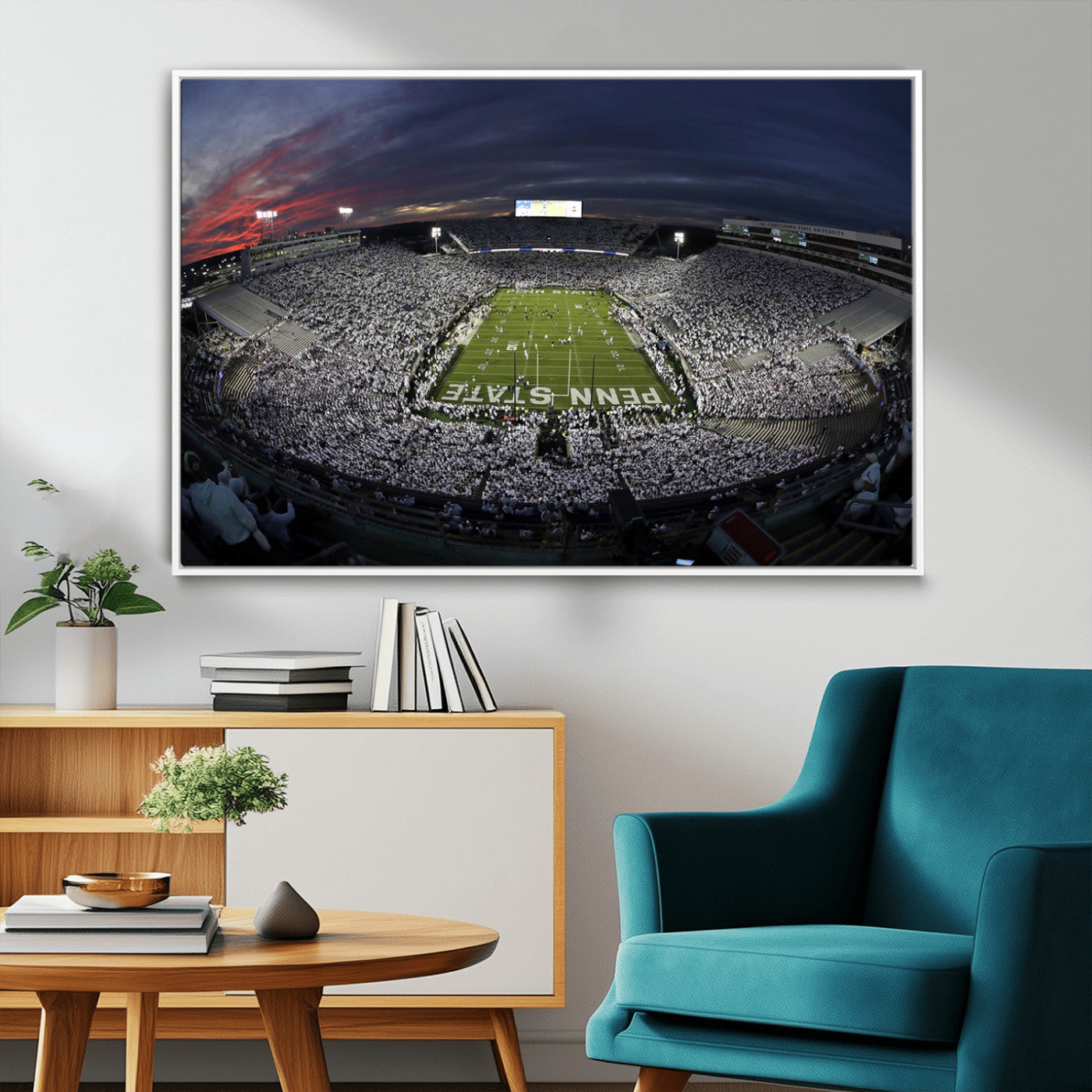 MGV-FC-36X24 - Penn State University Nittany Lions Football Team Print - University Park Beaver Stadium Wall Art