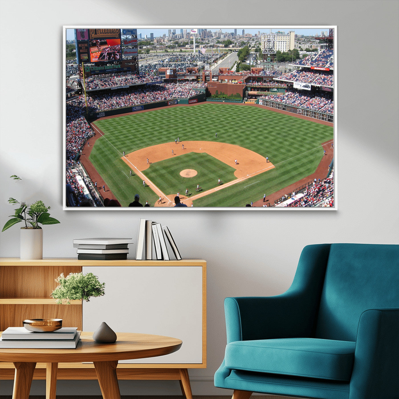 MGV-FC-36X24 - Philadelphia Phillies Baseball Team Print - Philadelphia Citizens Bank Park Stadium Wall Art Canvas