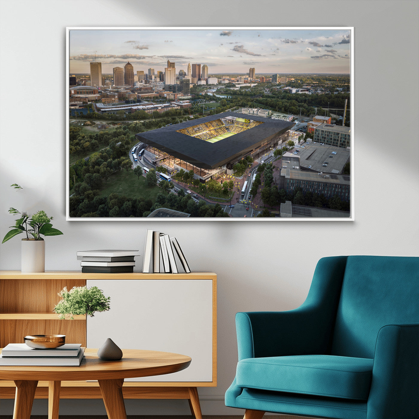 MGV-FC-36X24 - Columbus Crew Soccer Team Print - Columbus Crew Stadium Wall Art, Columbus Crew Soccer Wall Art