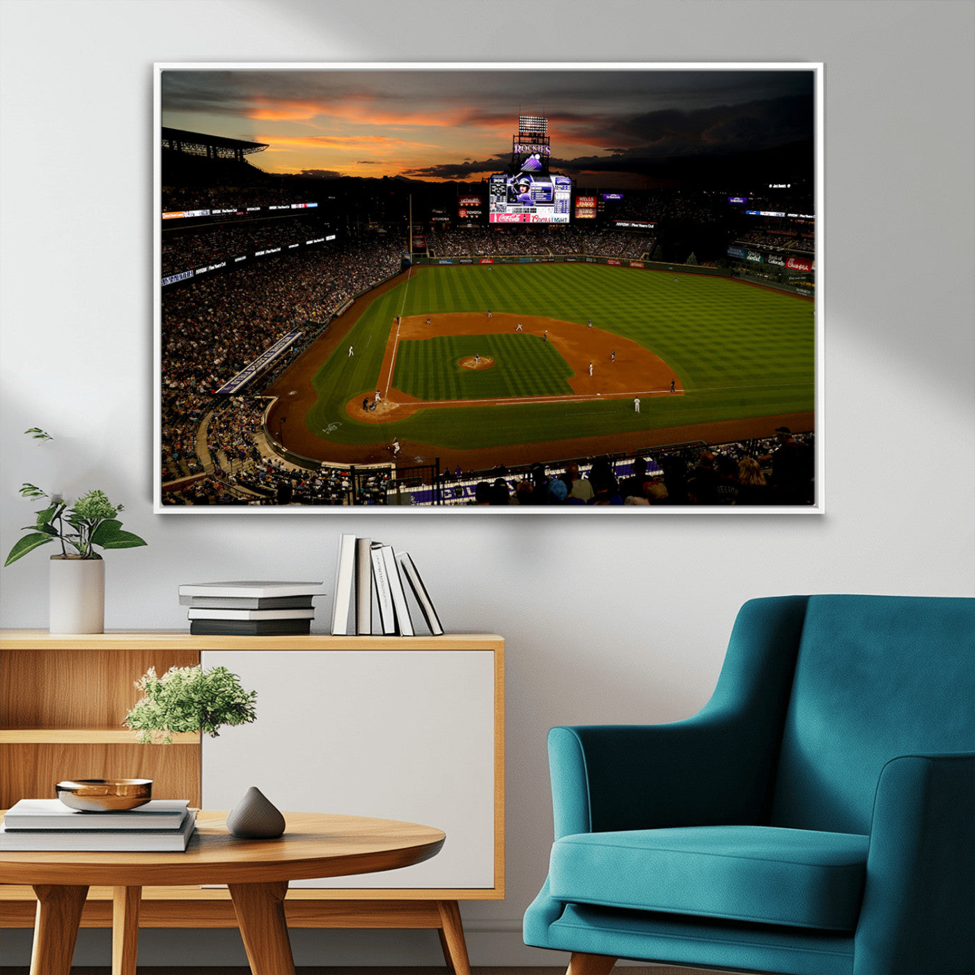 MGV-FC-36X24 - Colorado Rockies Coors Field Wall Art Canvas Print - MLB Baseball Stadium