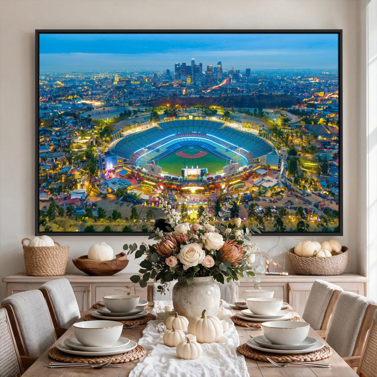 78144-MGV-CV-36X24 - Los Angeles Dodgers Wall Art Canvas, Dodger Stadium Wall Art