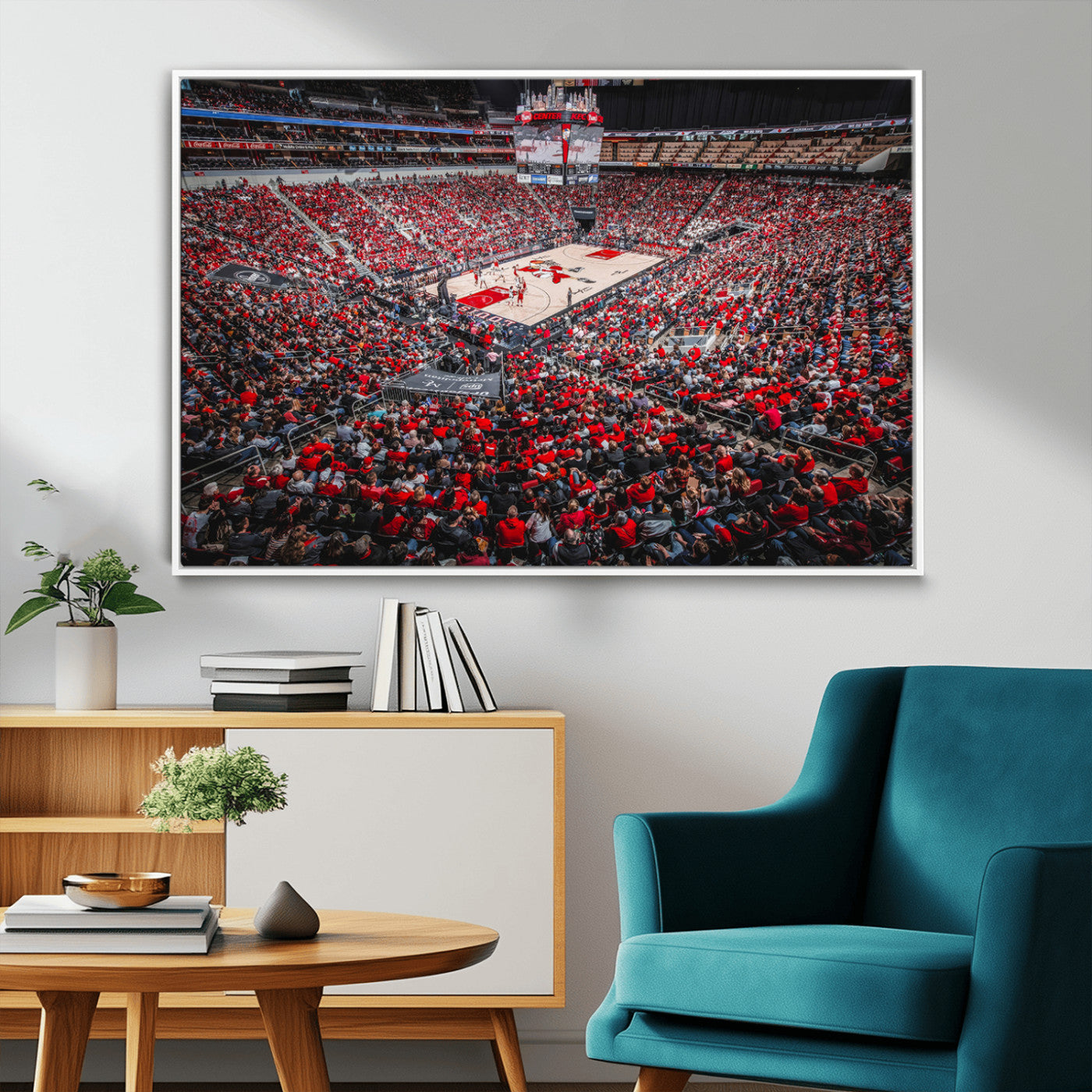 MGV-FC-36X24 - Louisville Cardinals Basketball Print Canvas - Louisville KFC Yum Center Arena Wall Art Canvas Print