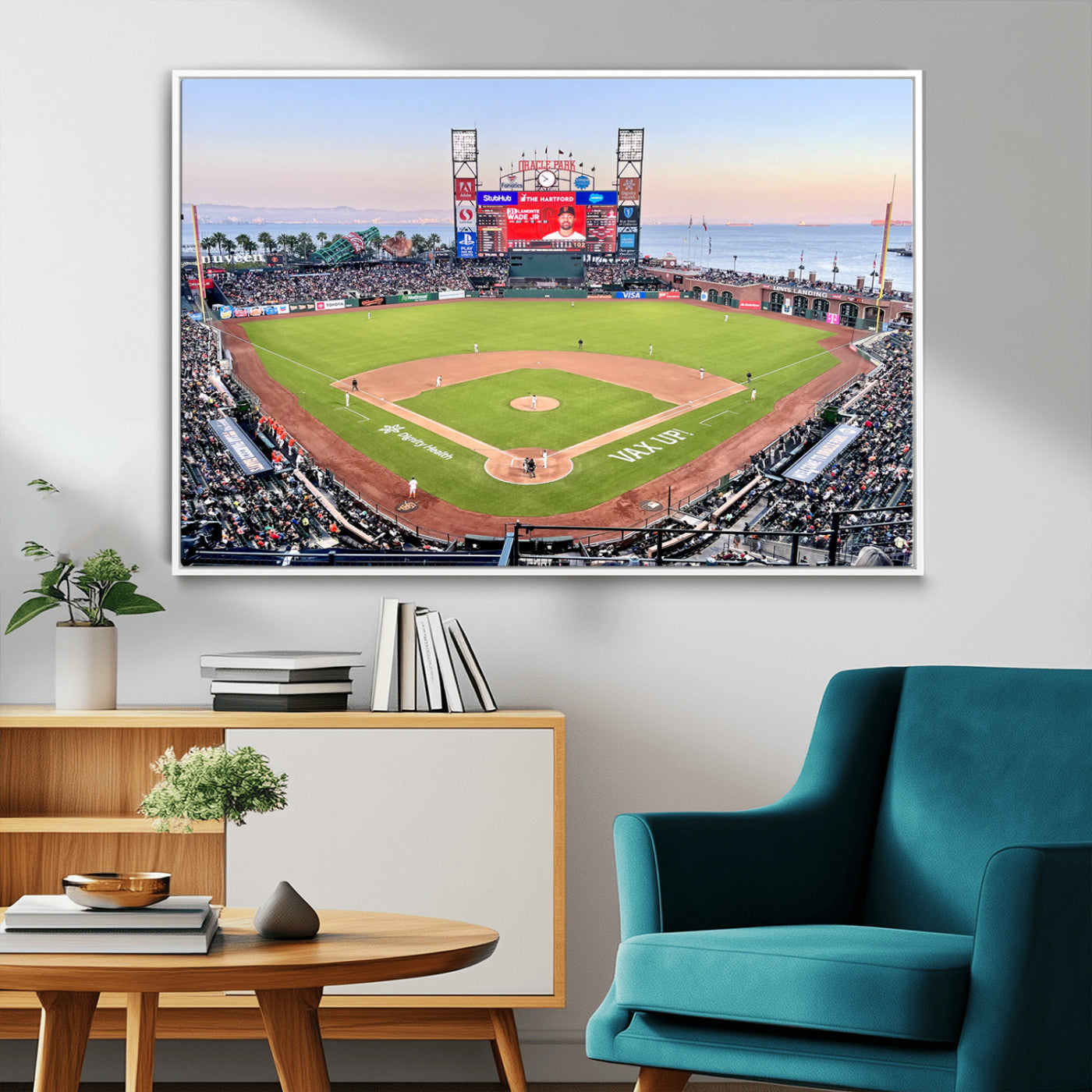 MGV-FC-36X24 - San Francisco Giants Baseball Team Print - Oracle Park Stadium Wall Art Canvas Print