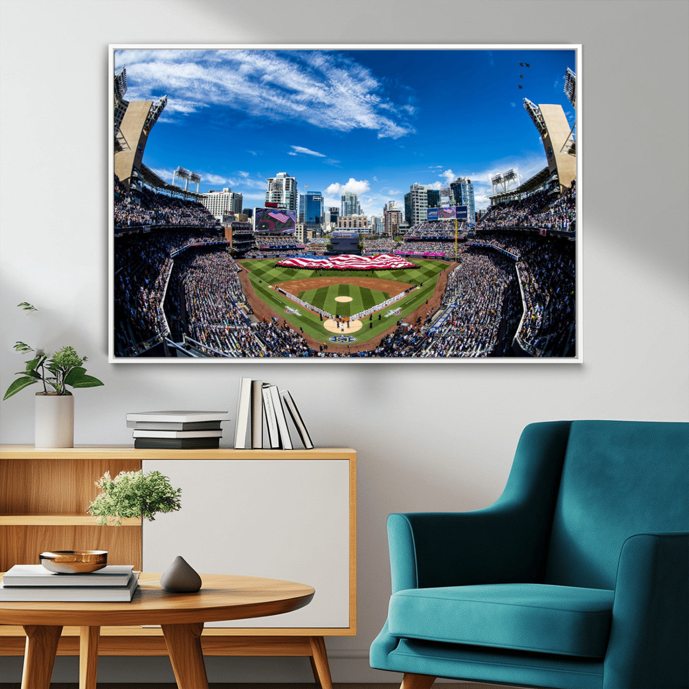 MGV-FC-36X24 - San Diego Padres Baseball Team Print - Petco Park Stadium Wall Art Canvas Print