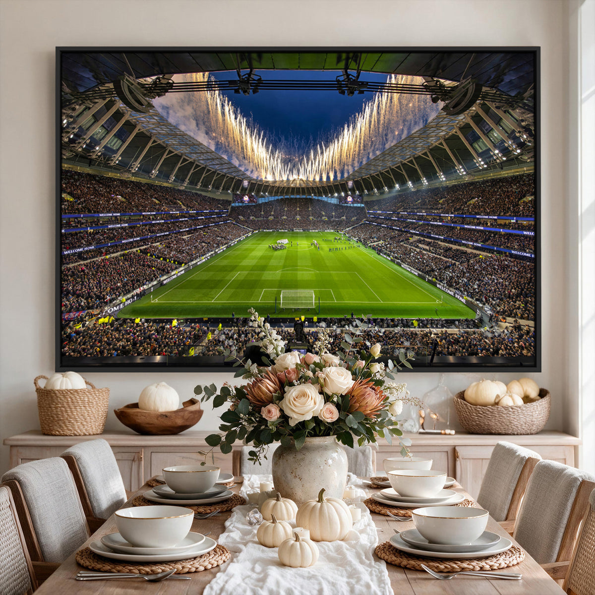 40157-MGV-CV-36X24 - Tottenham Hotspur Football Team Print, London Tottenham Hotspur Stadium Wall Art