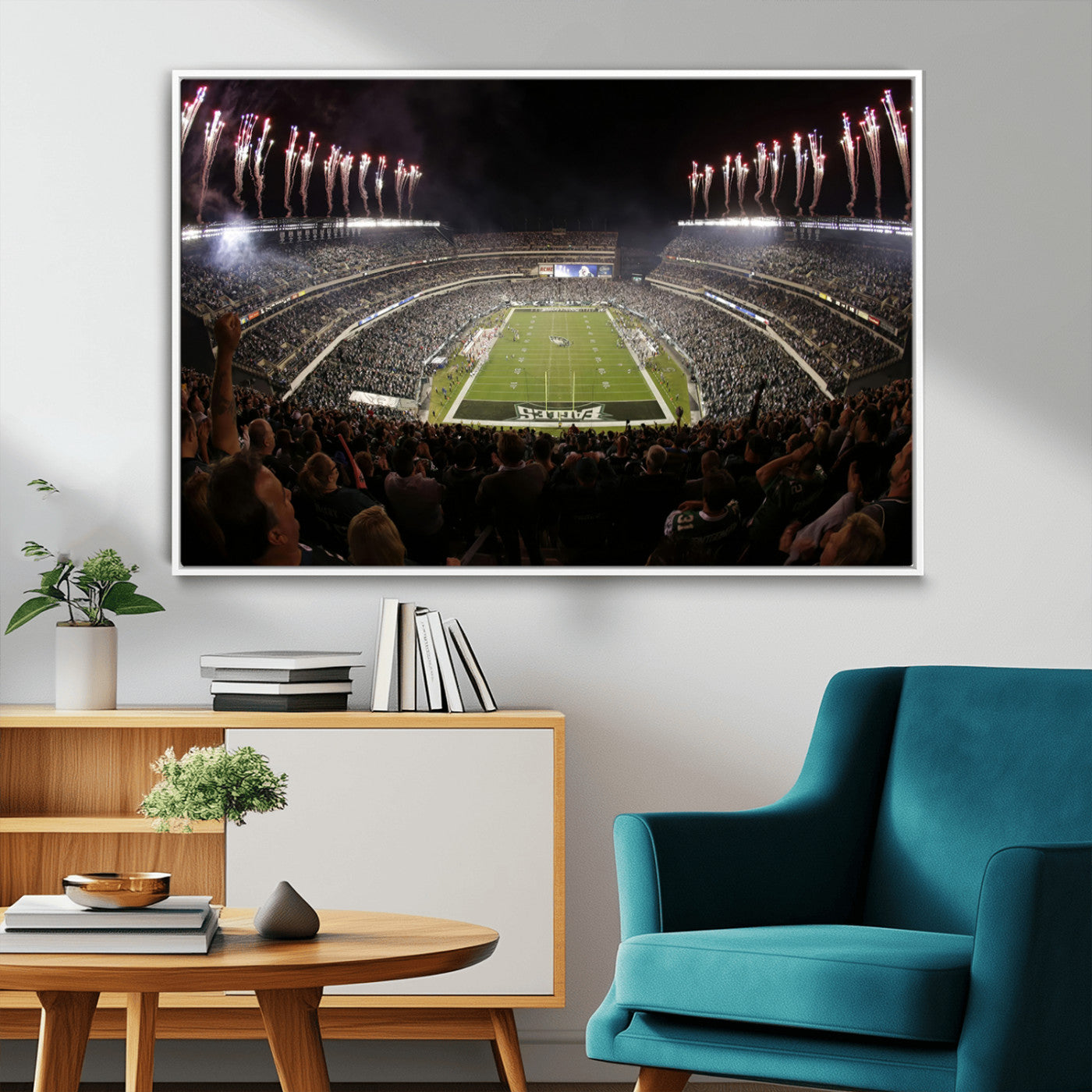 MGV-FC-36X24 - Eagles Field Stadium Wall Art - Philadelphia Eagles Football Team Print - Philadelphia Lincoln