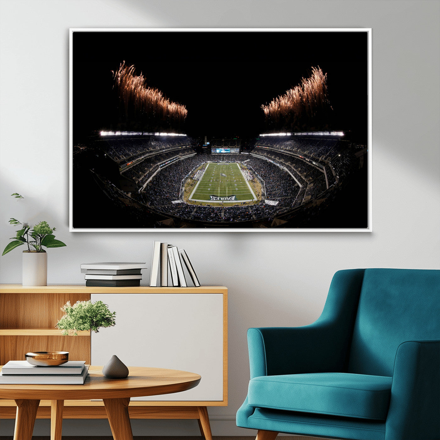 MGV-FC-36X24 - Eagles Field Stadium Wall Art | Philadelphia Eagles Football Team Print - Philadelphia Lincoln