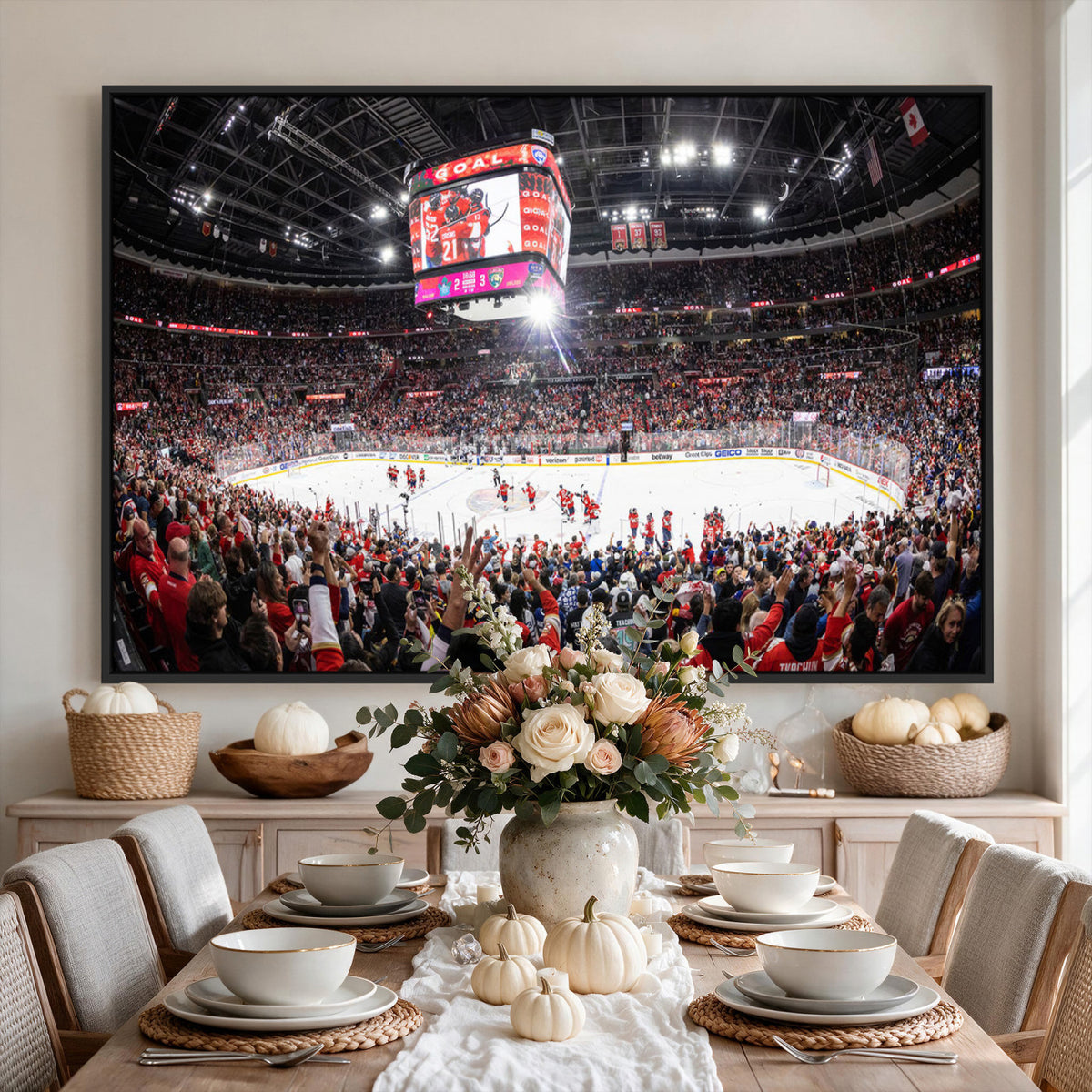 15750-MGV-CV-36X24 - Amerant Bank Arena Wall Art Canvas Print, Hockey Arena