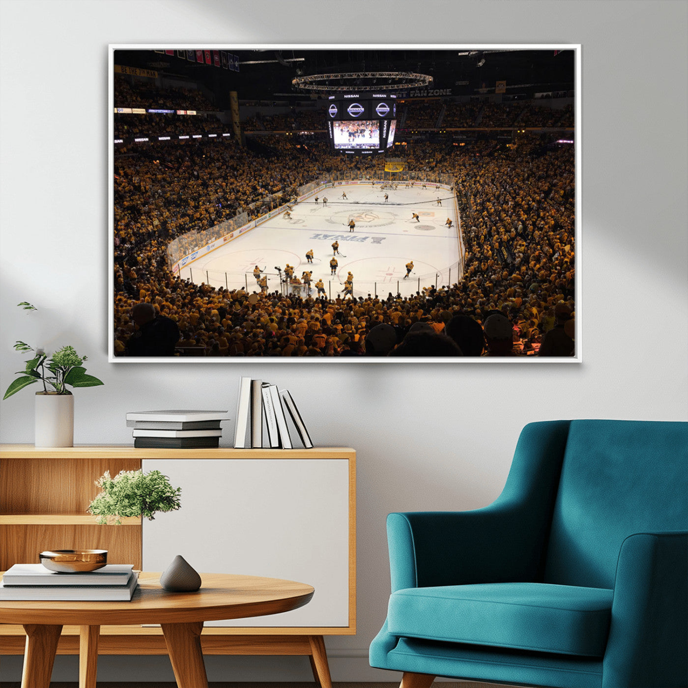 MGV-FC-36X24 - Bridgestone Arena - Nashville Predators Hockey Team Print - Nashville Wall Art Canvas Print