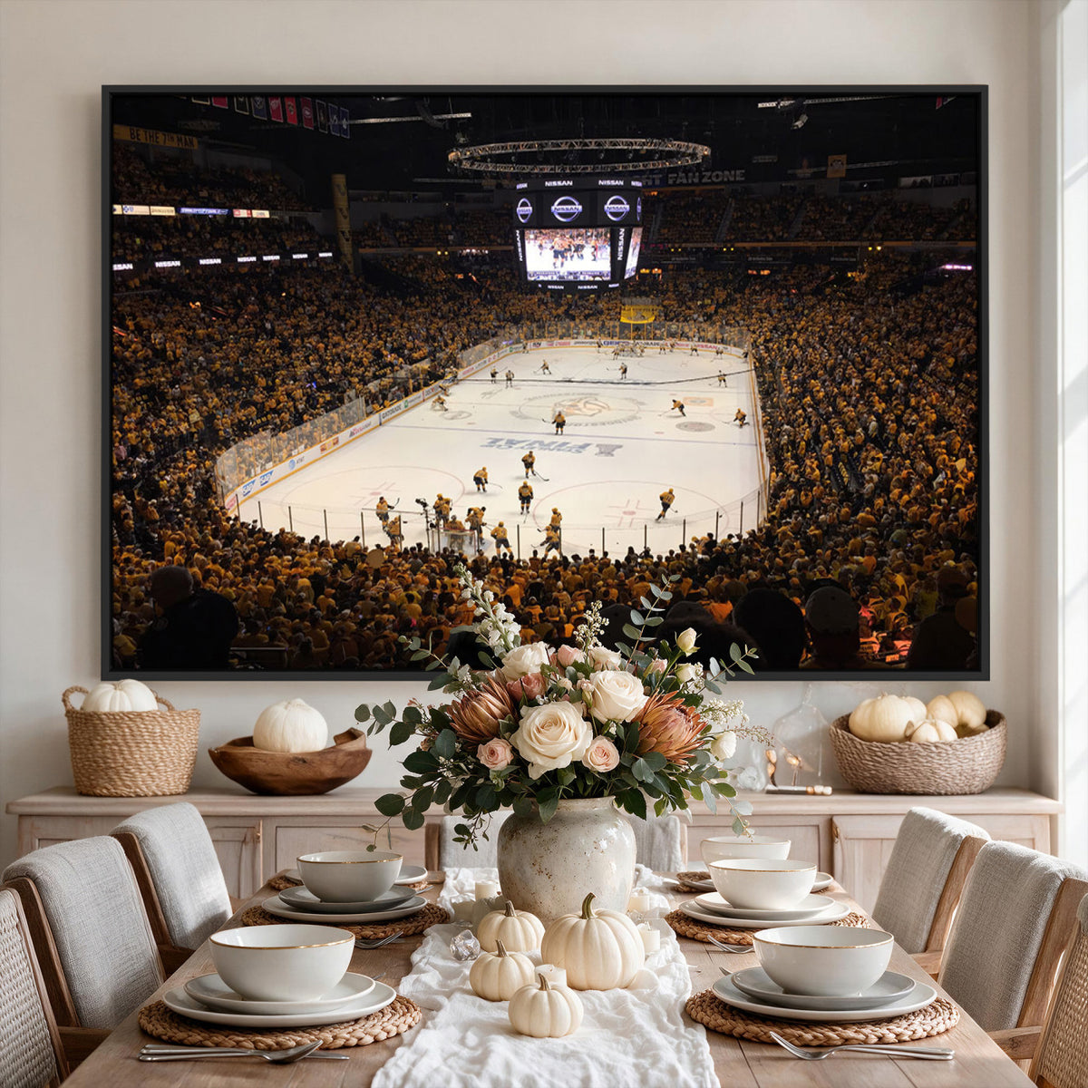 99407-MGV-CV-36X24 - Bridgestone Arena - Nashville Predators Hockey Team Print - Nashville Wall Art Canvas Print