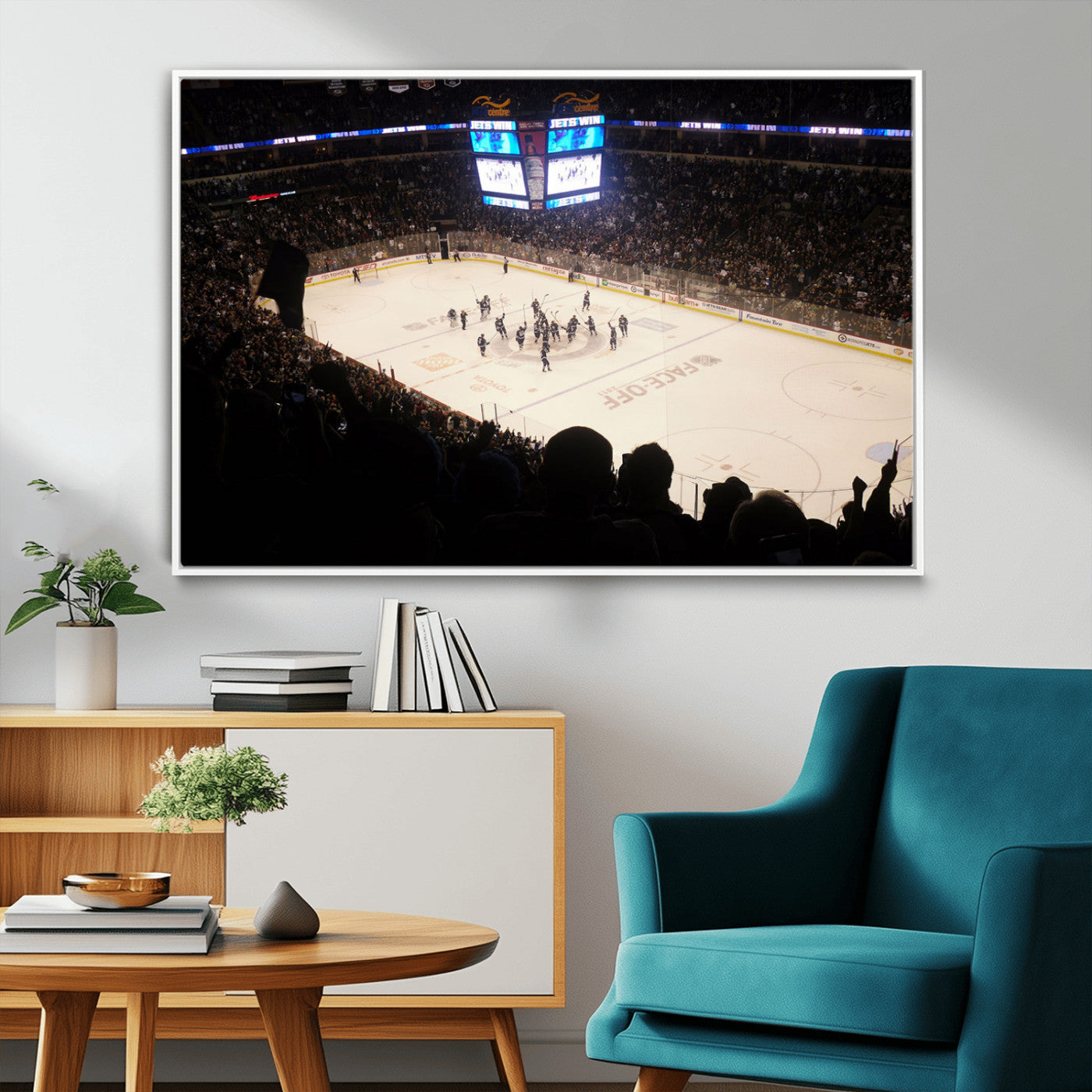 MGV-FC-36X24 - Canada Life Centre Wall Art | Winnipeg Jets Hockey Team Print Canvas | Ready to Hang | Winnipeg Wall