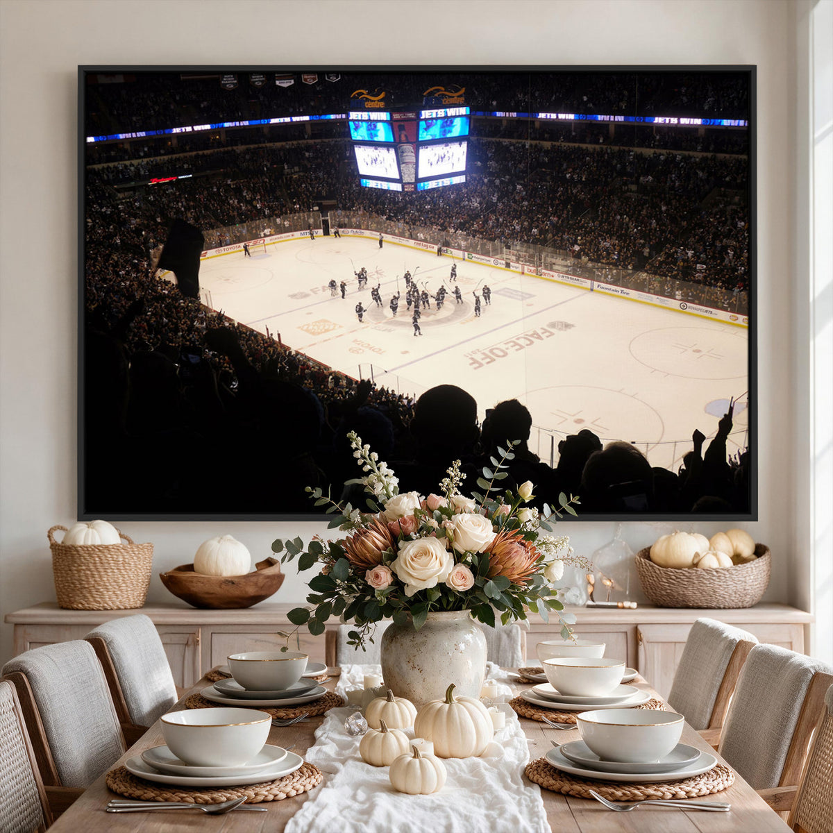 22497-MGV-CV-36X24 - Canada Life Centre Wall Art | Winnipeg Jets Hockey Team Print Canvas | Ready to Hang | Winnipeg Wall