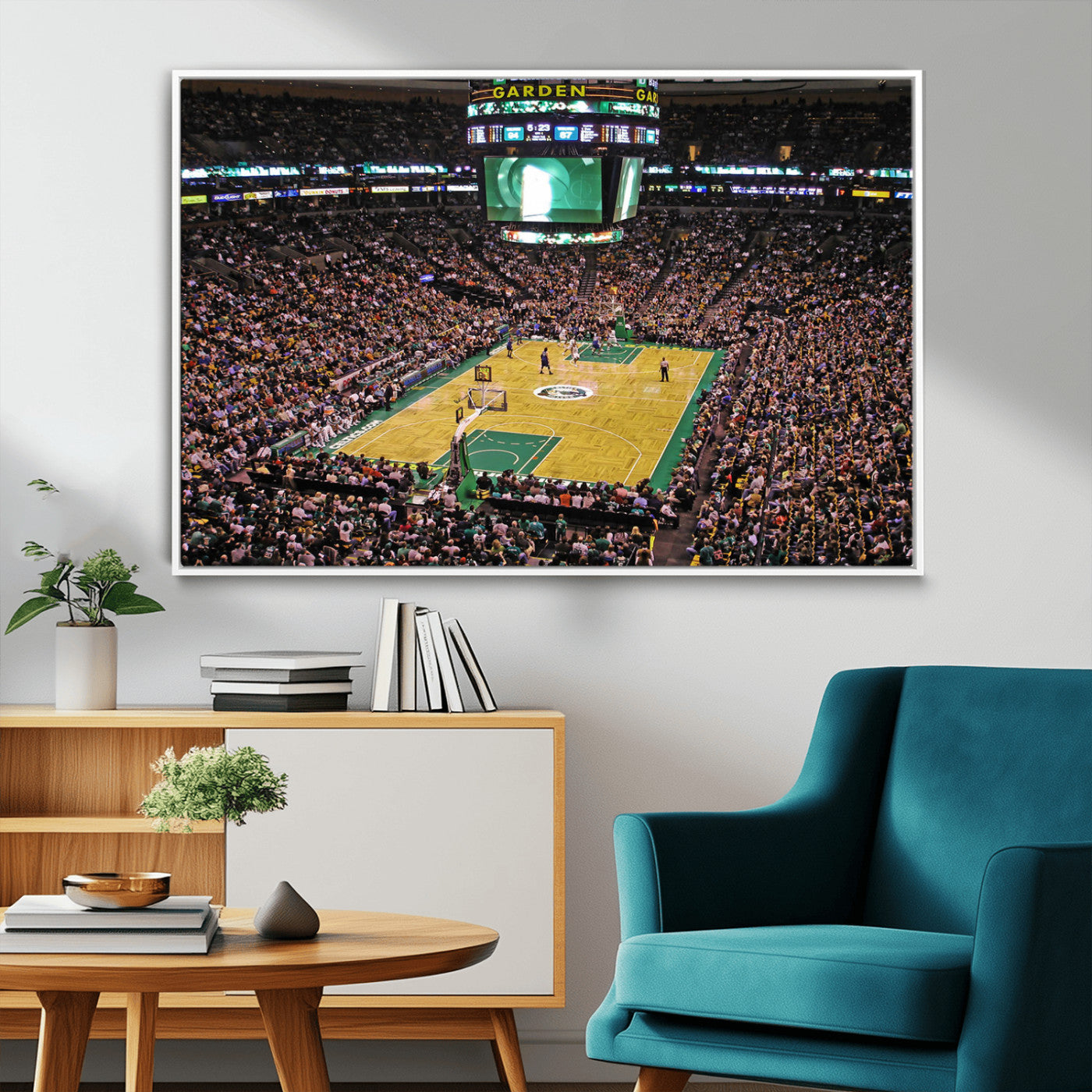 MGV-FC-36X24 - Celtics Game Versus The Timberwolves | Baseball Stadium Wall Art | Canvas Print | Ready to Hang