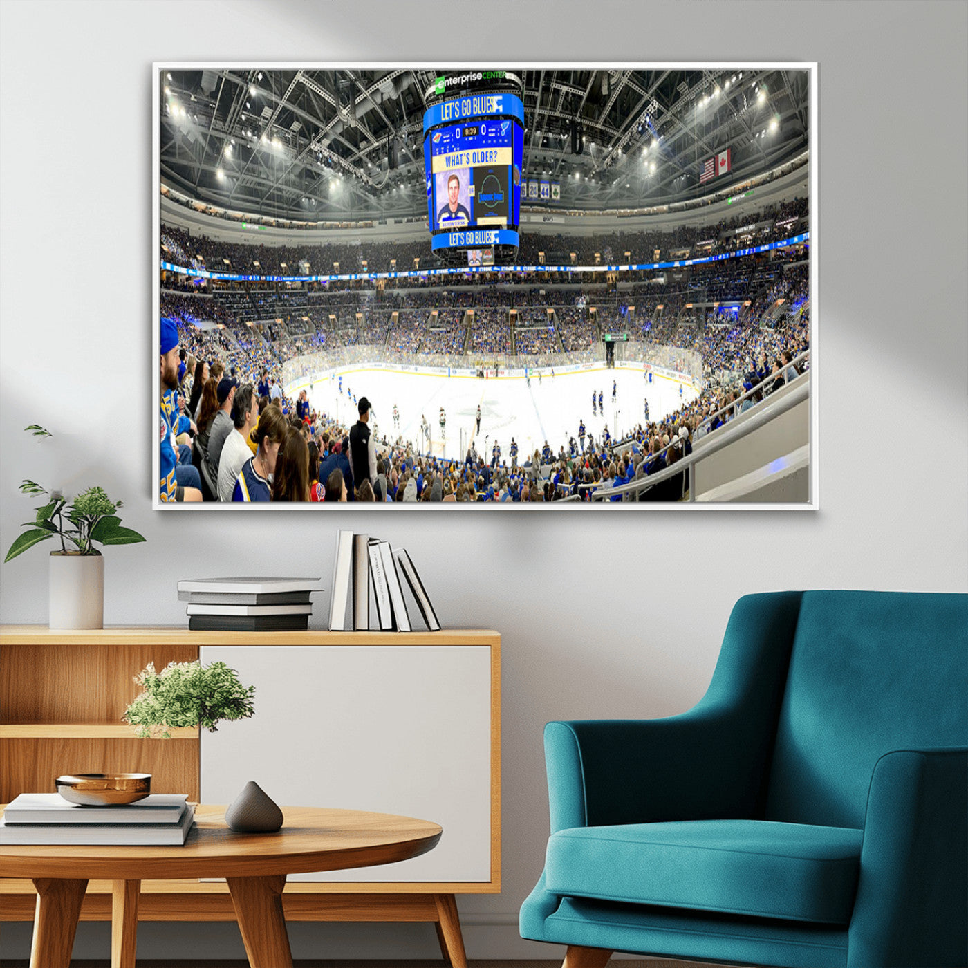 MGV-FC-36X24 - Enterprise Center | Missouri St. Louis Blues Ice Hockey Stadium Wall Art | Canvas Print | Ready to