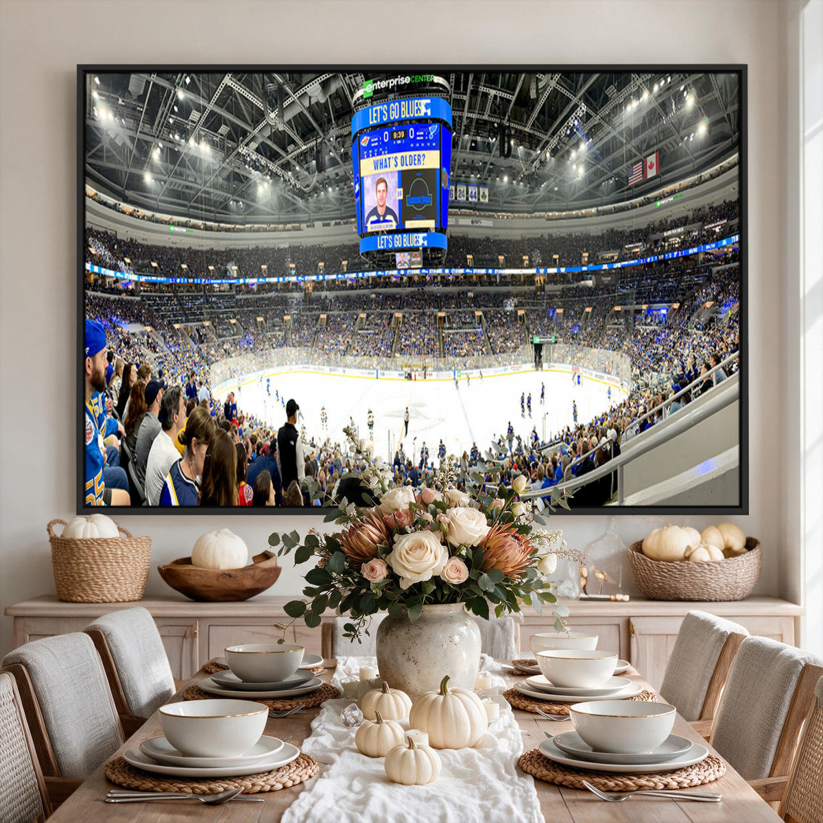 55708-MGV-CV-36X24 - Enterprise Center, Missouri St. Louis Blues Ice Hockey