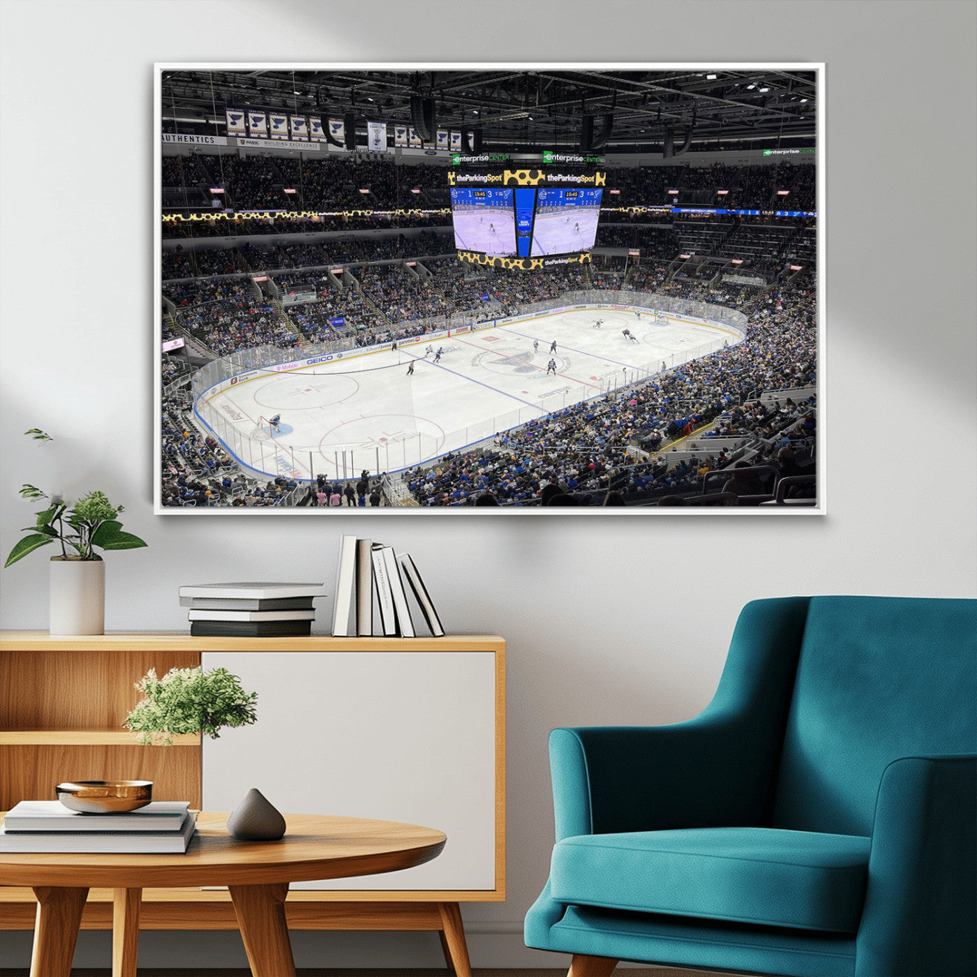 MGV-FC-36X24 - Enterprise Center Missouri St. Louis Blues Hockey Stadium Wall Art Canvas Print