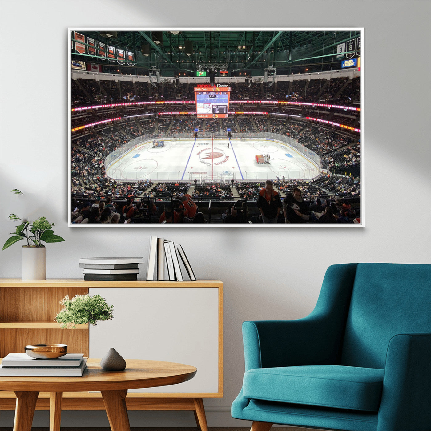 MGV-FC-36X24 - Honda Center California Anaheim Ducks Ice Hockey Stadium Canvas Print Wall Art
