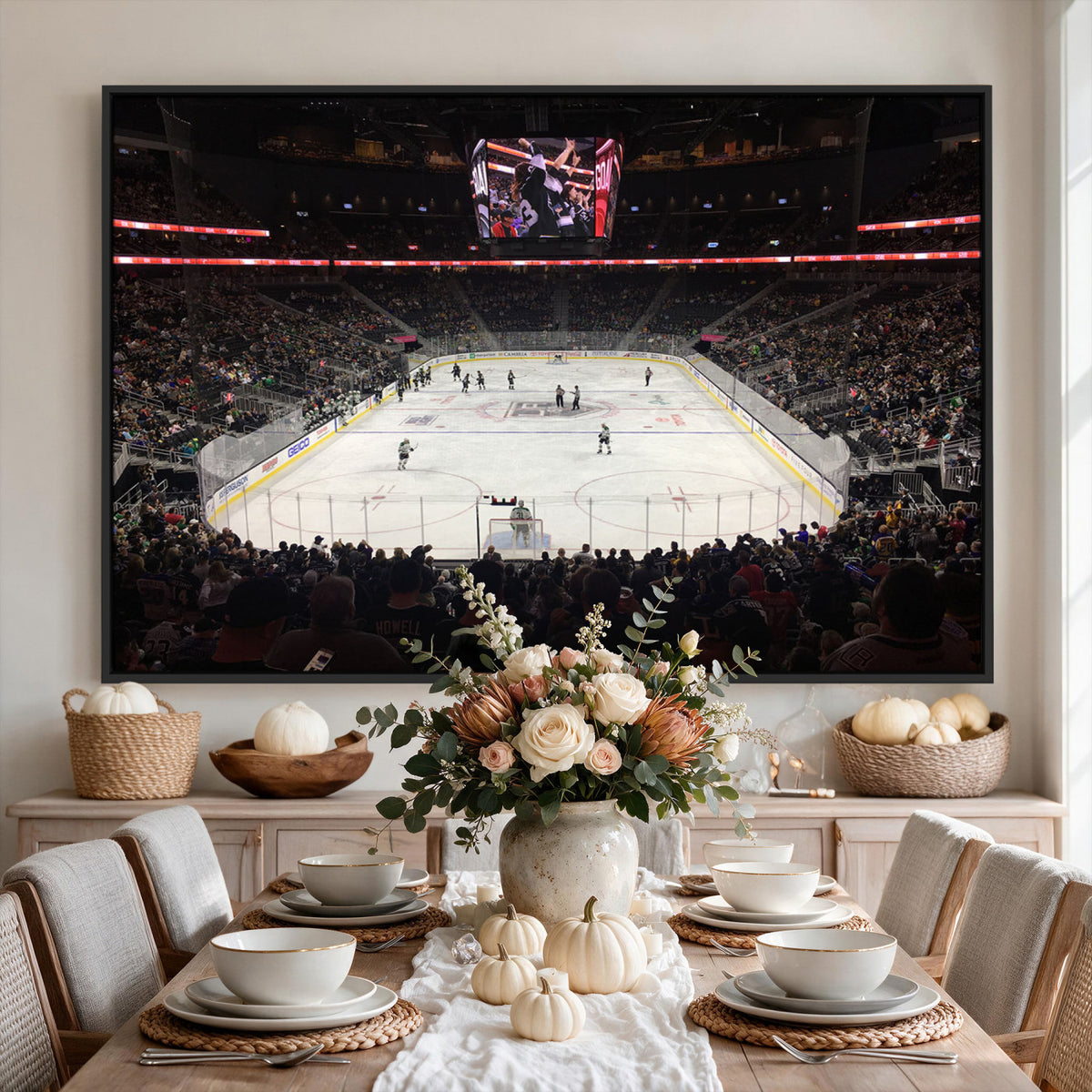 14802-MGV-CV-36X24 - T Mobile Arena Paradise Nevada Vegas Golden Knights Ice Hockey Stadium