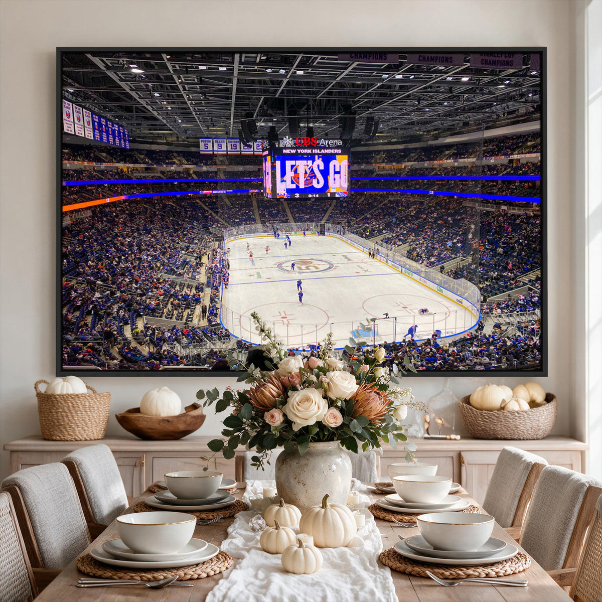 78692-MGV-CV-36X24 - UBS Arena Elmont New York Islanders Ice Hockey Wall Art, UBS Arena Elmont Wall Art Canvas Print