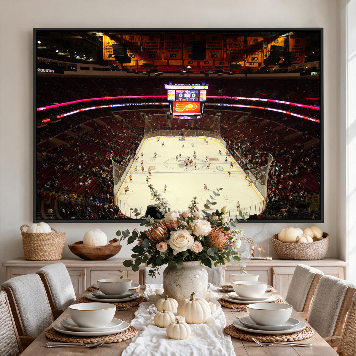 98213-MGV-CV-36X24 - Wachovia Center Prior to Flyers Game Ice Hockey Stadium