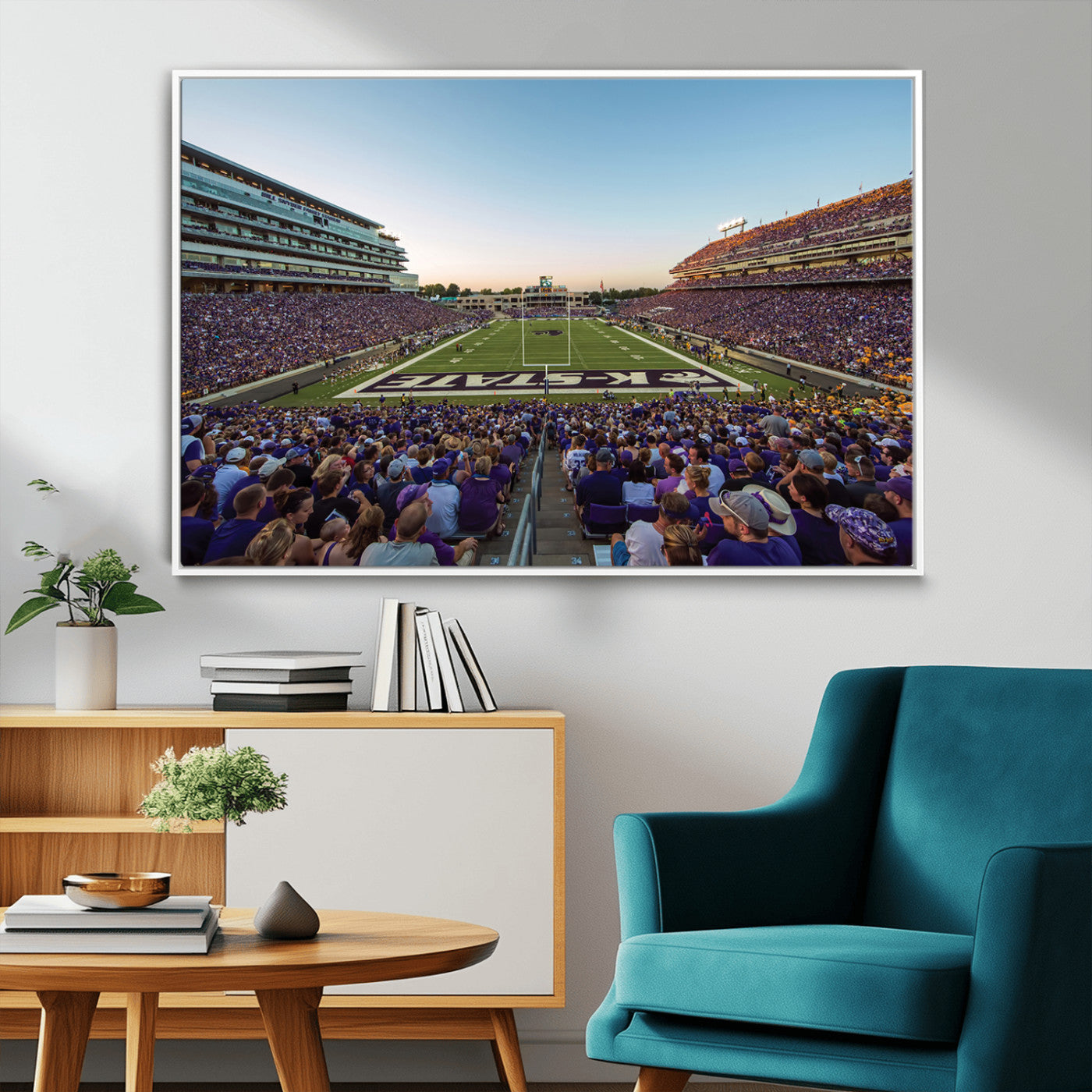 MGV-FC-36X24 - Kansas State University Wildcats Football Team Print - Manhattan Bill Snyder Family Football Stadium