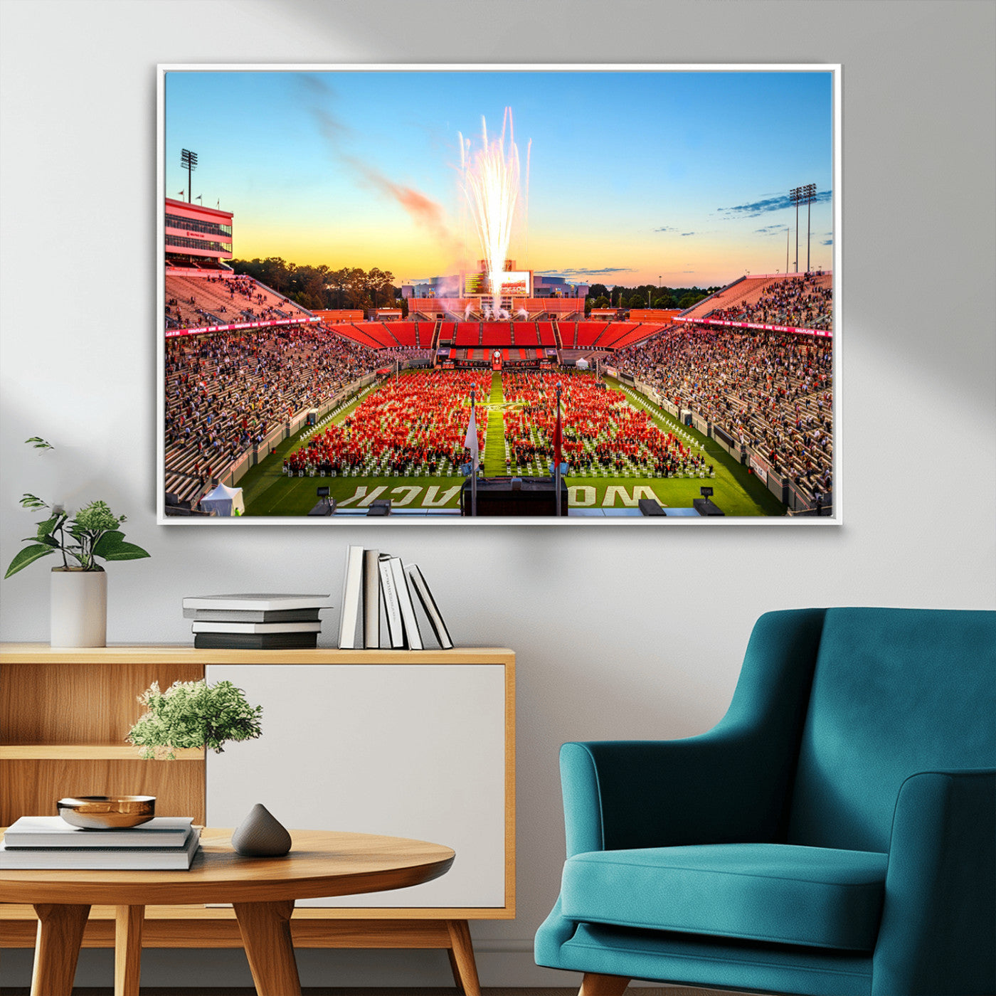 MGV-FC-36X24 - North Carolina State University Canvas Print, North Carolina State University Wolfpack Football Team