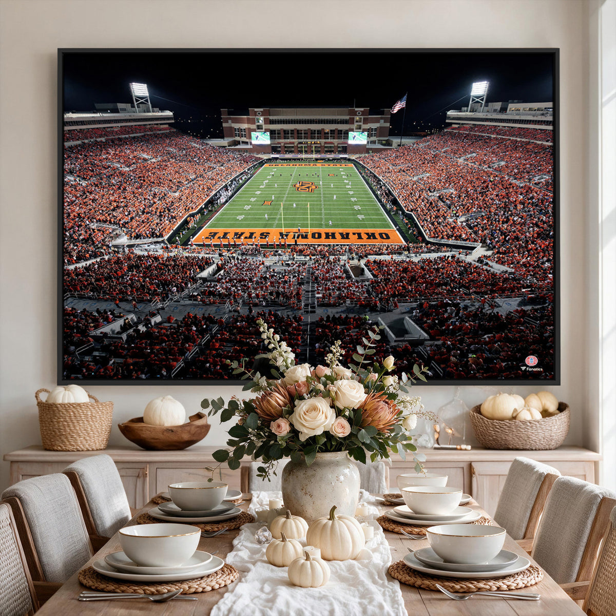 81675-MGV-CV-36X24 - Oklahoma State Cowboys Canvas Print, Football Team Print