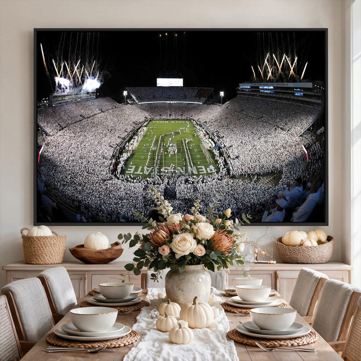 84537-MGV-CV-36X24 - Penn State Beaver Stadium Canvas Wall Art - Nittany Lions Football Print