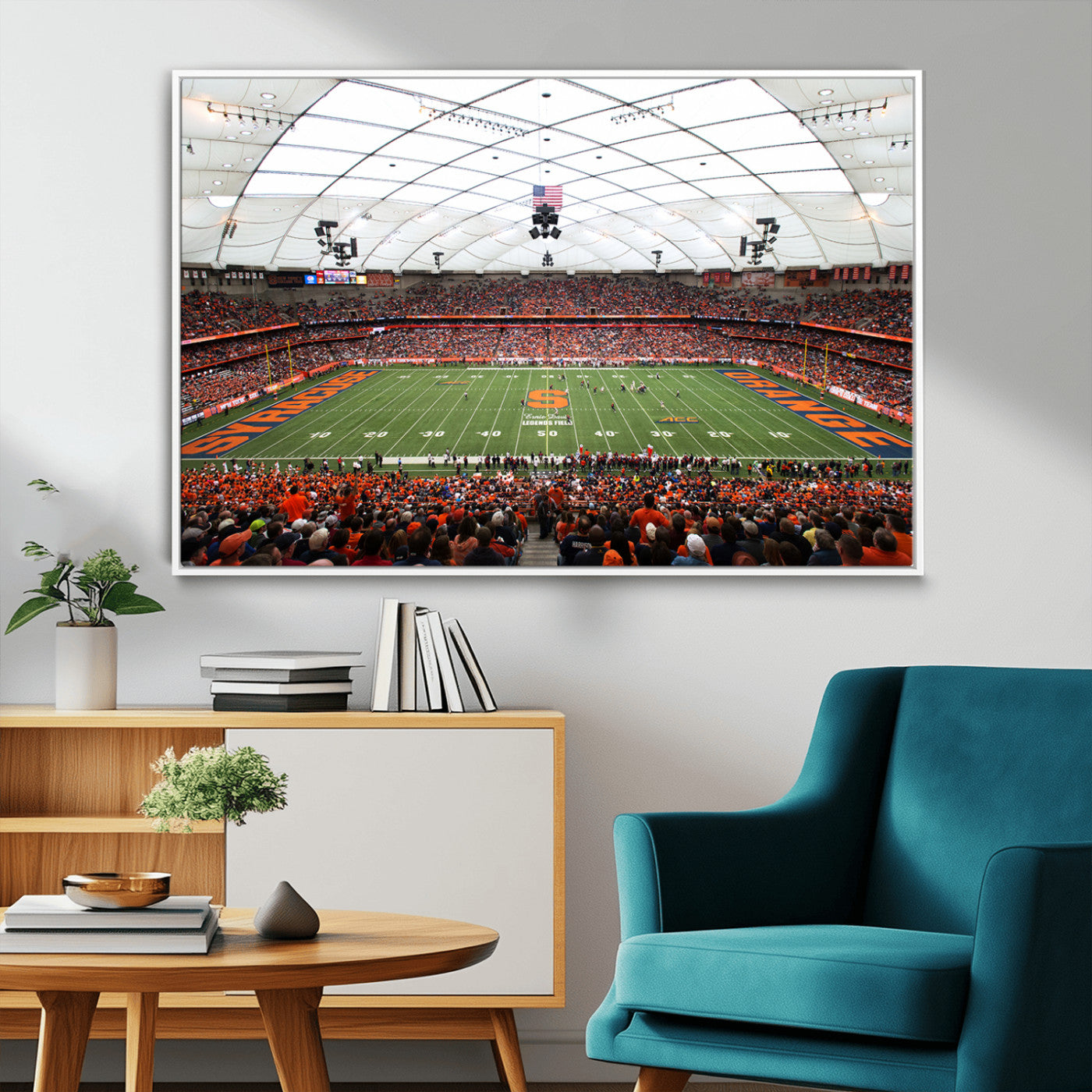 MGV-FC-36X24 - Syracuse University Orange Football Team Print - Syracuse JMA Wireless Dome Wall Art Canvas Print