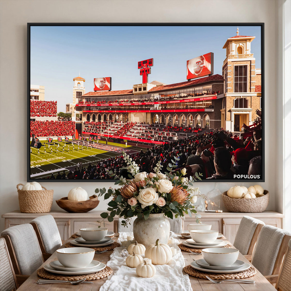 89744-MGV-CV-36X24 - Jones AT&T Stadium Texas Tech Red Raiders Wall Art
