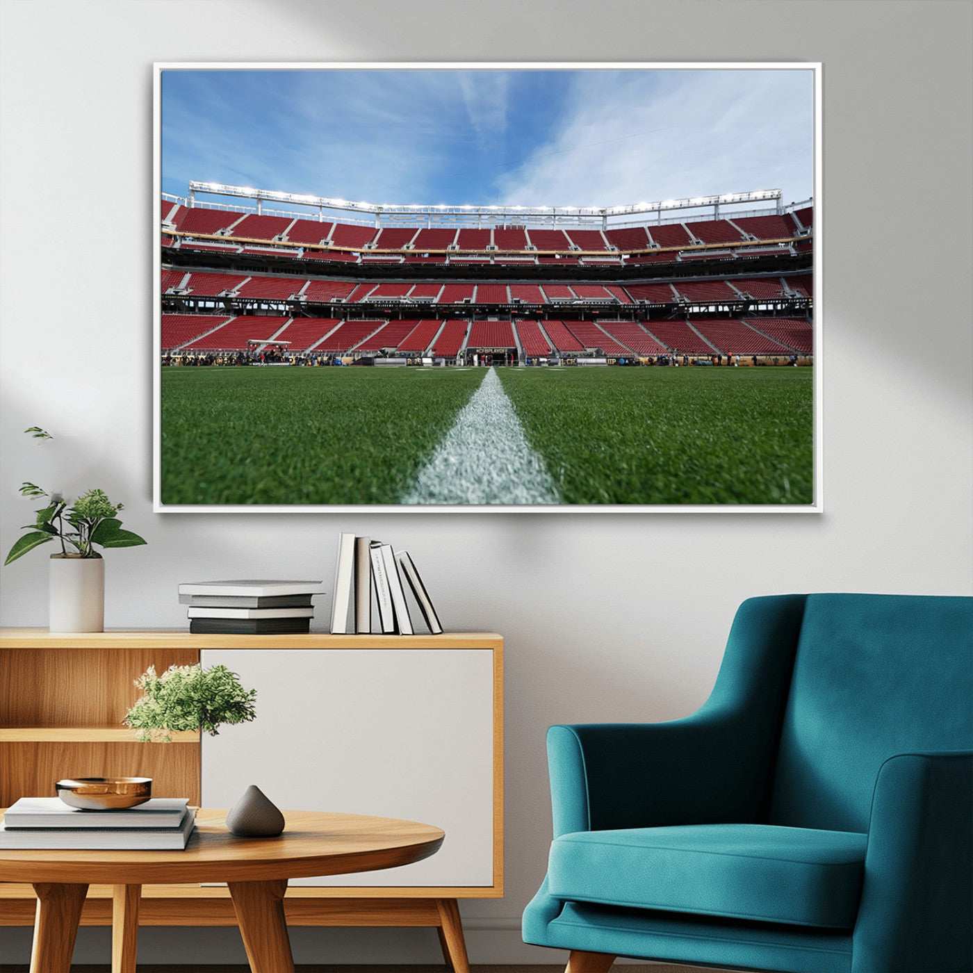 MGV-FC-36X24 - University of Tulsa Golden Hurricane Football Team Print - Tulsa H.A. Chapman Stadium Wall Art